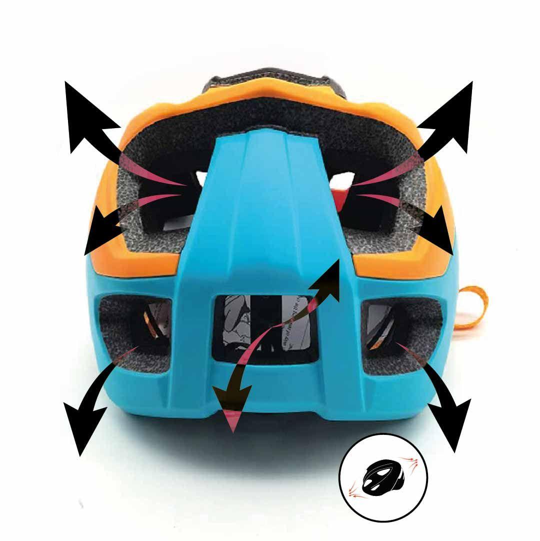 Casco Para Bicicleta Enduro Naranjo M/l (57-61 Cm)-9