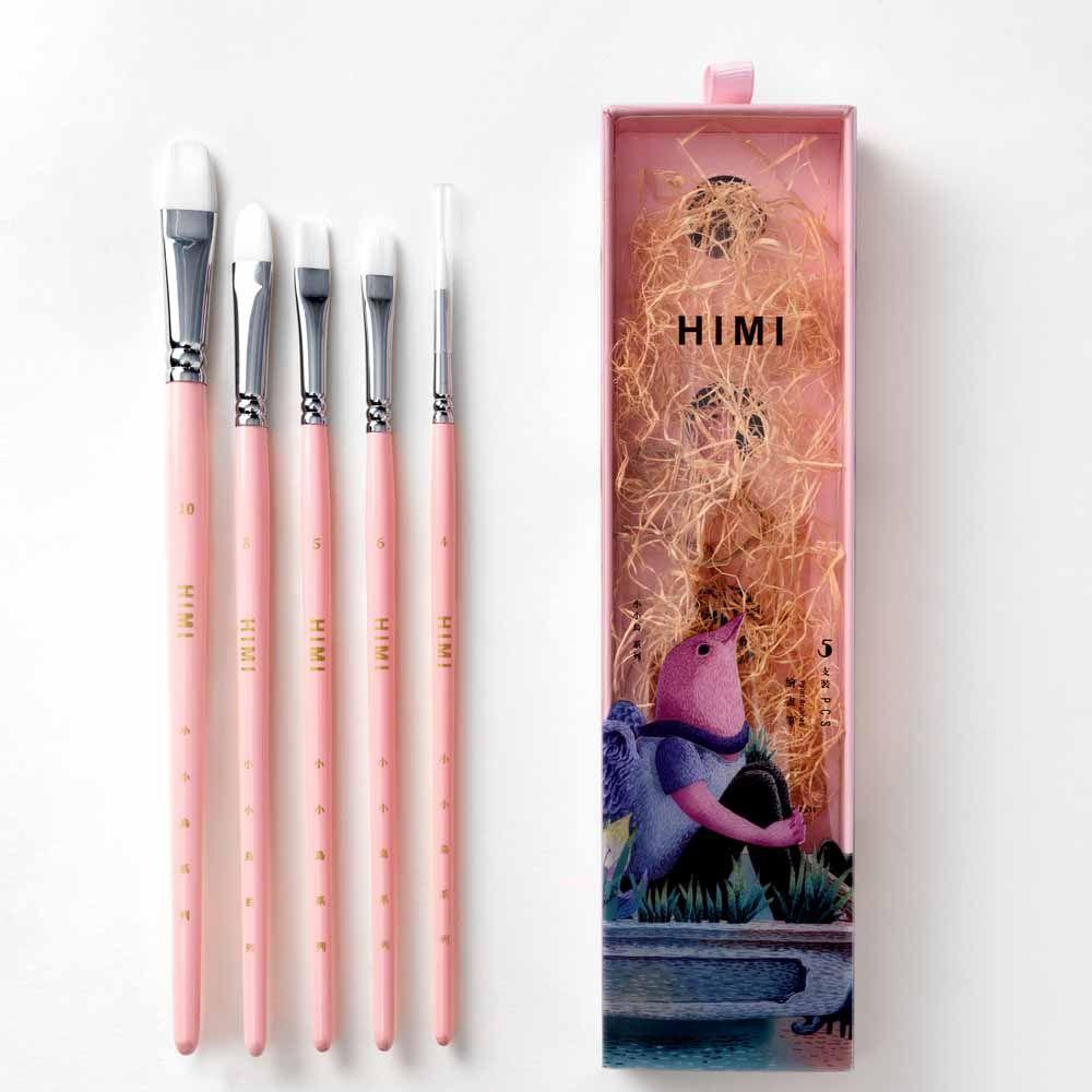 Himi - Miya Little Bird Set De 5 Pinceles Rosado-3