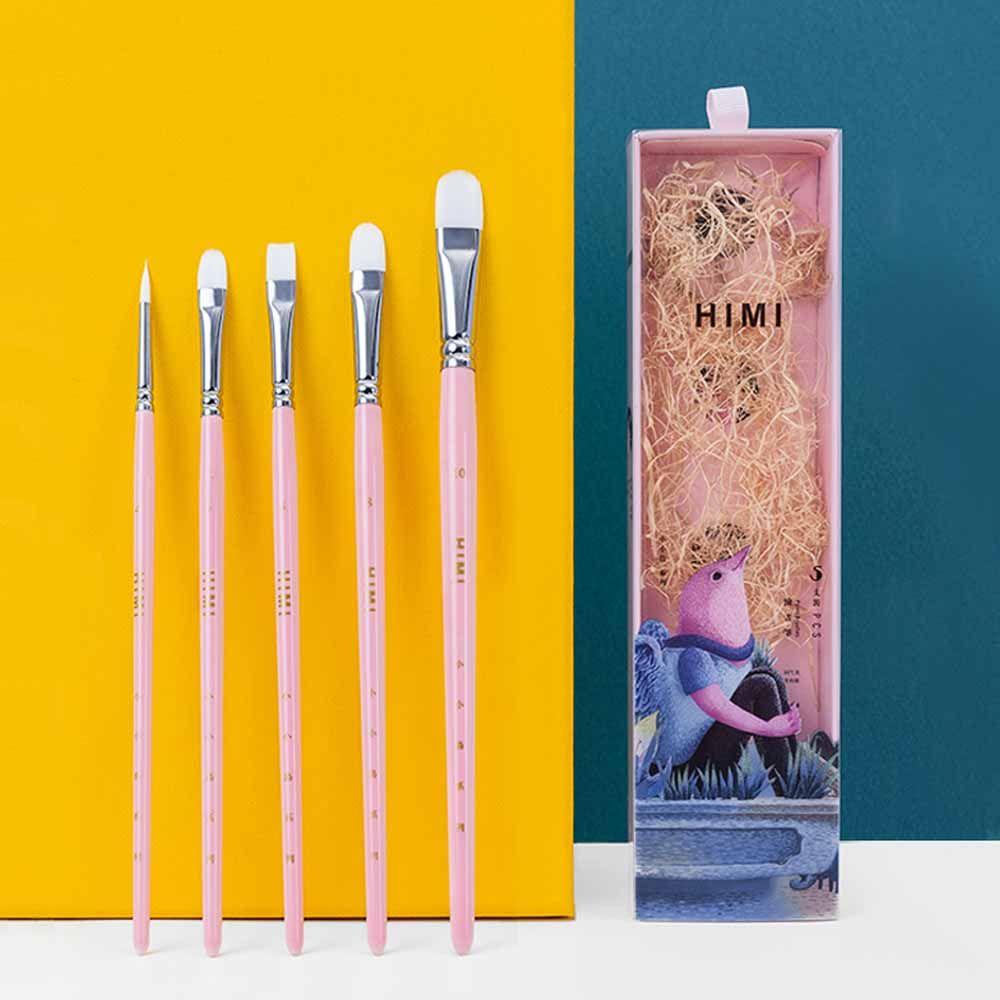 Himi - Miya Little Bird Set De 5 Pinceles Rosado-5