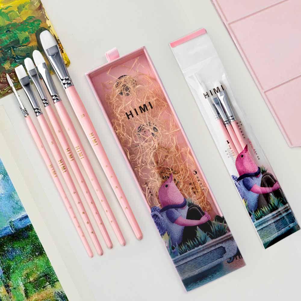Himi - Miya Little Bird Set De 5 Pinceles Rosado-6