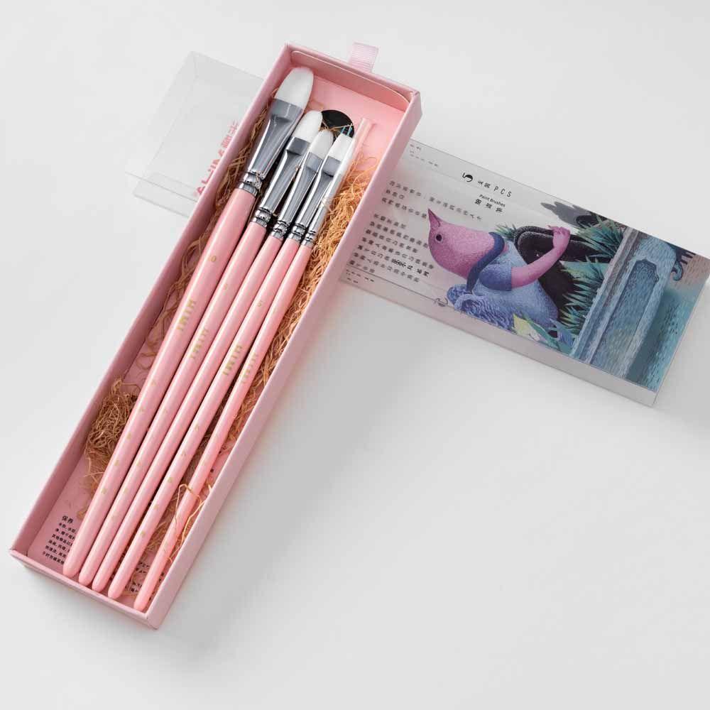 Himi - Miya Little Bird Set De 5 Pinceles Rosado-7