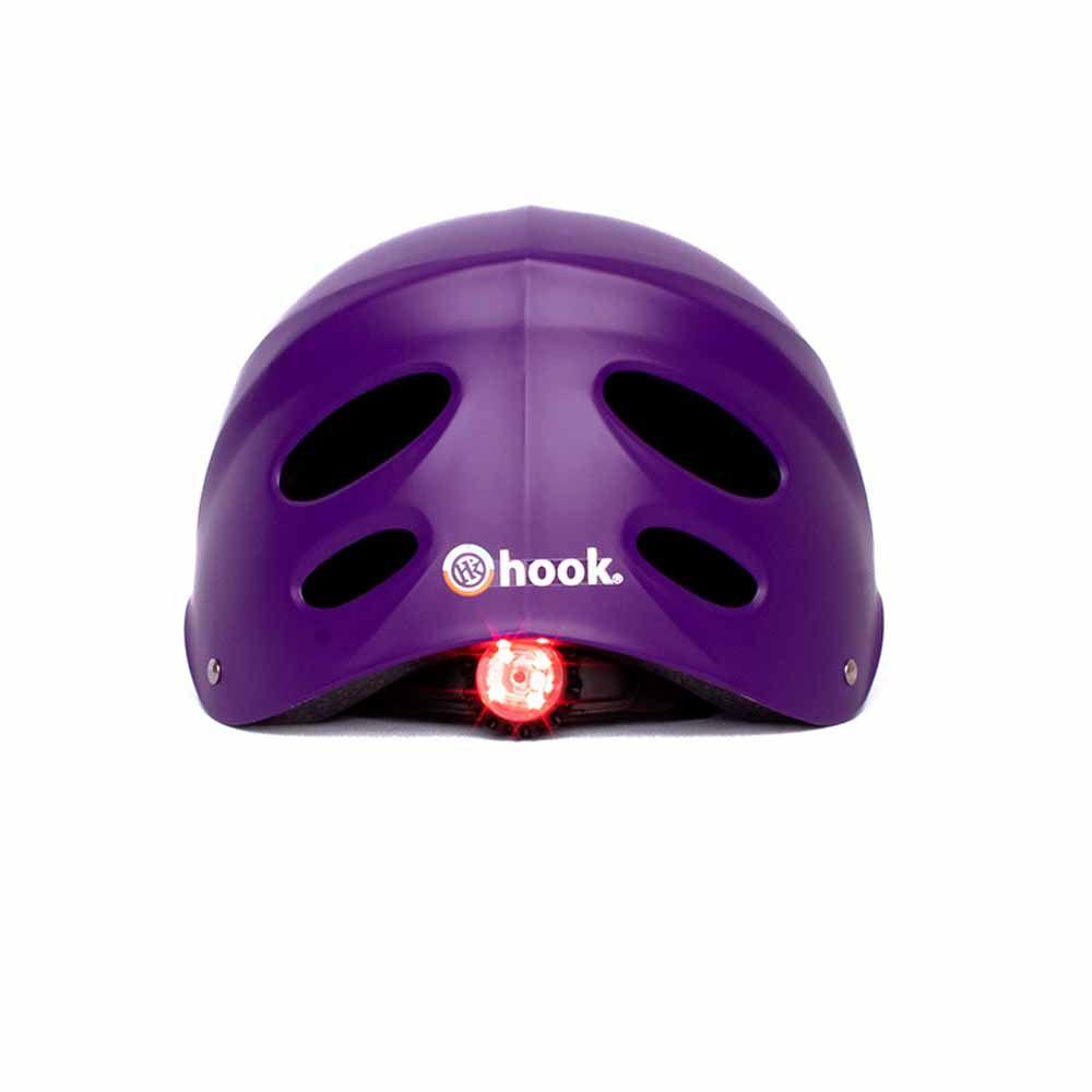 Casco Street Hook Con Luz Morado-4