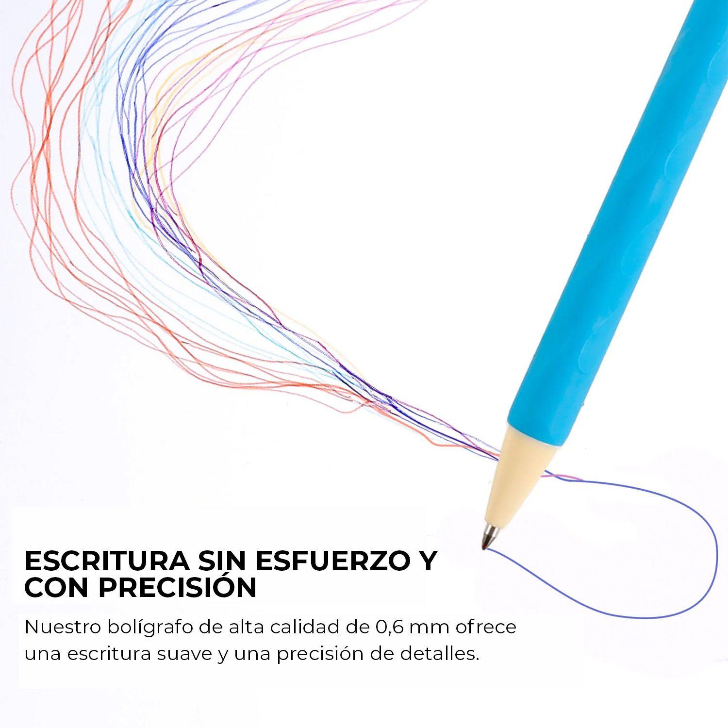 Grabie Set 9 Bolígrafos de Gel Borrable Tonos Azul-Violeta-3