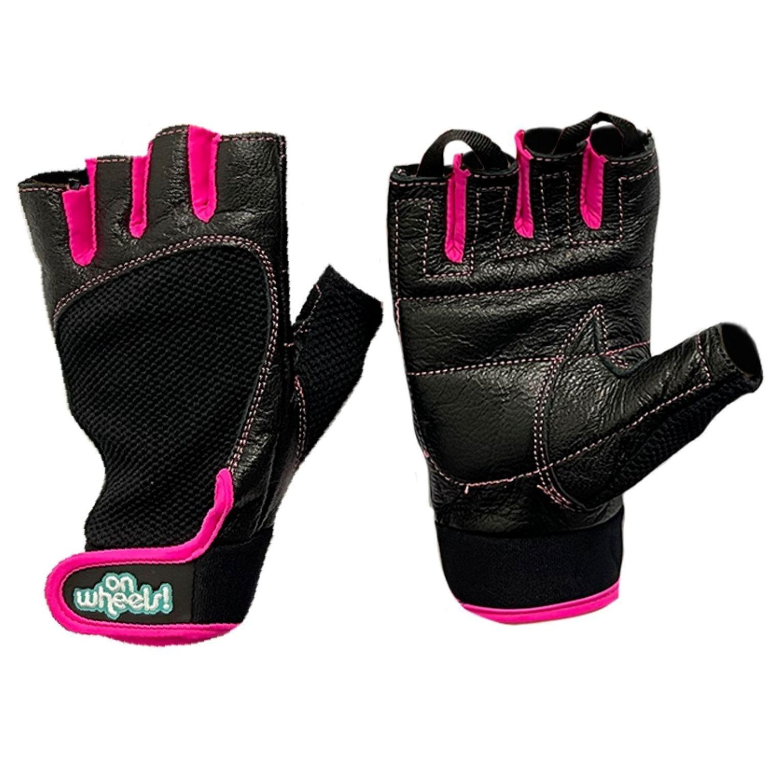 Guantes De Entrenamiento Para Pesas Black Pink Onwheels-0
