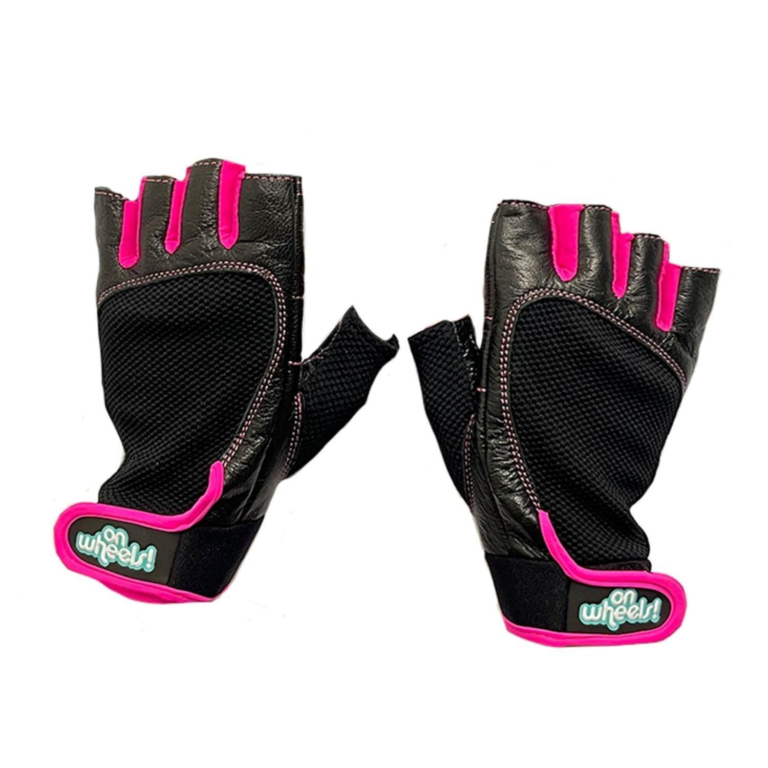 Guantes De Entrenamiento Para Pesas Black Pink Onwheels-4