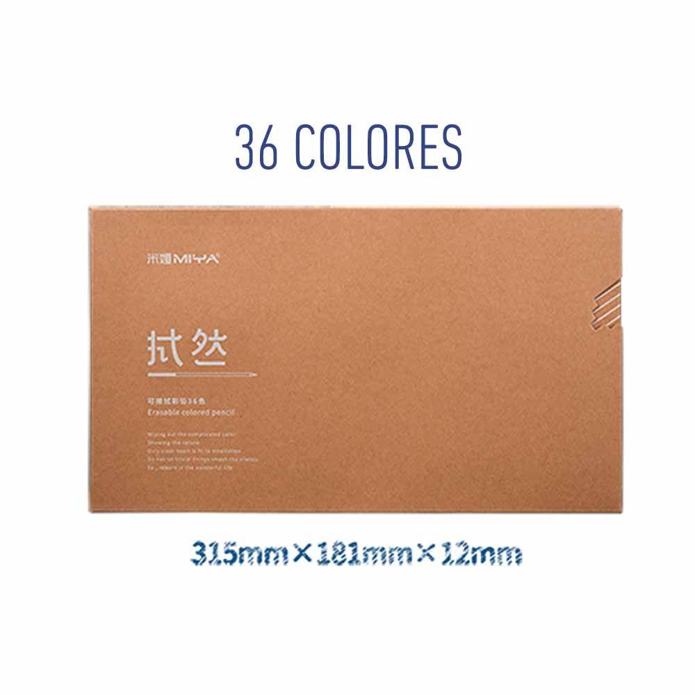 Lápices De Colores Himi-miya Borrables 36colores, Ecológico-3