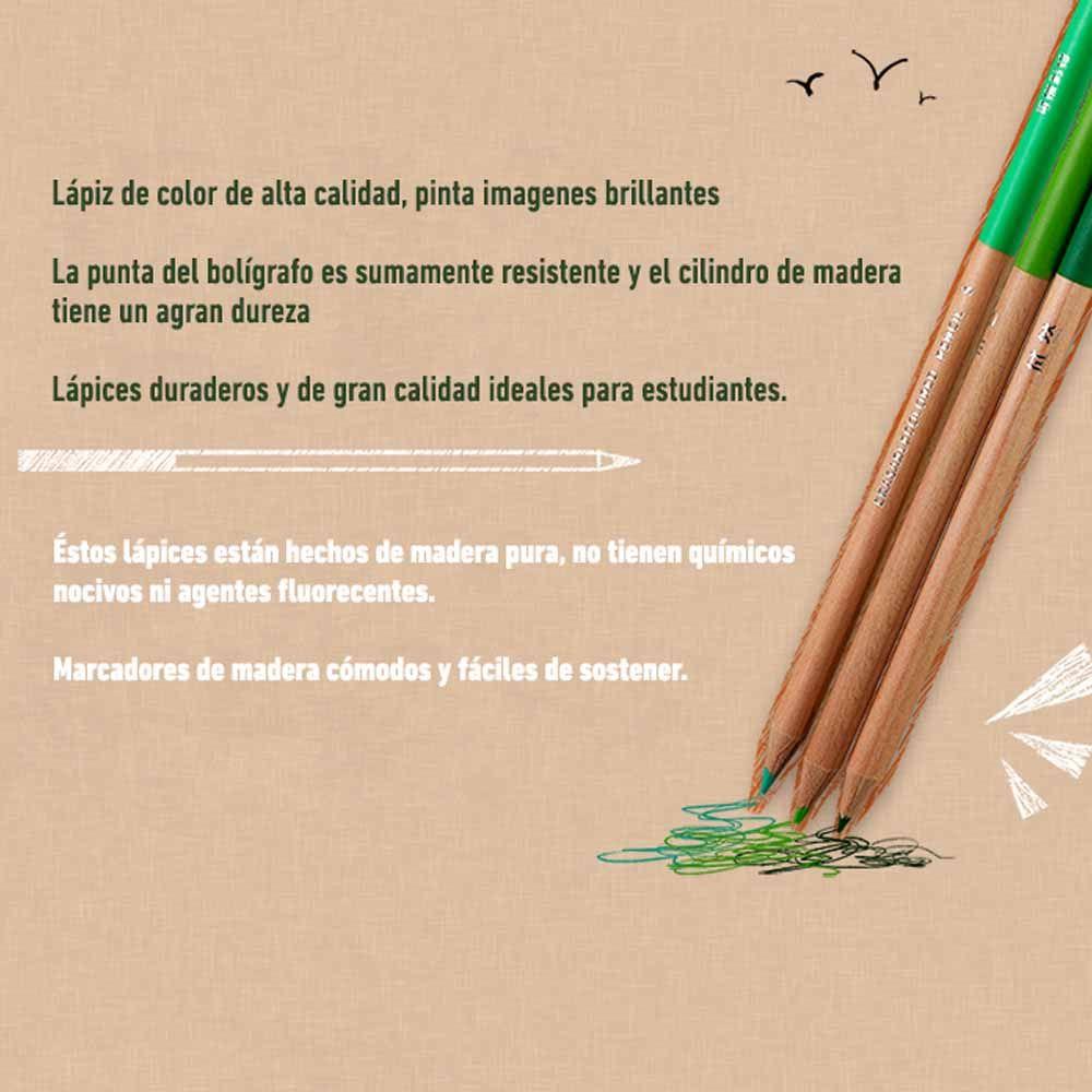 Lápices De Colores Himi-miya Borrables 36colores, Ecológico-7