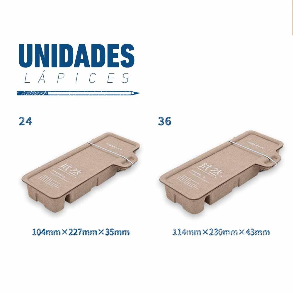 Lápices De Colores Himi-miya Borrables 36colores, Ecológico-9
