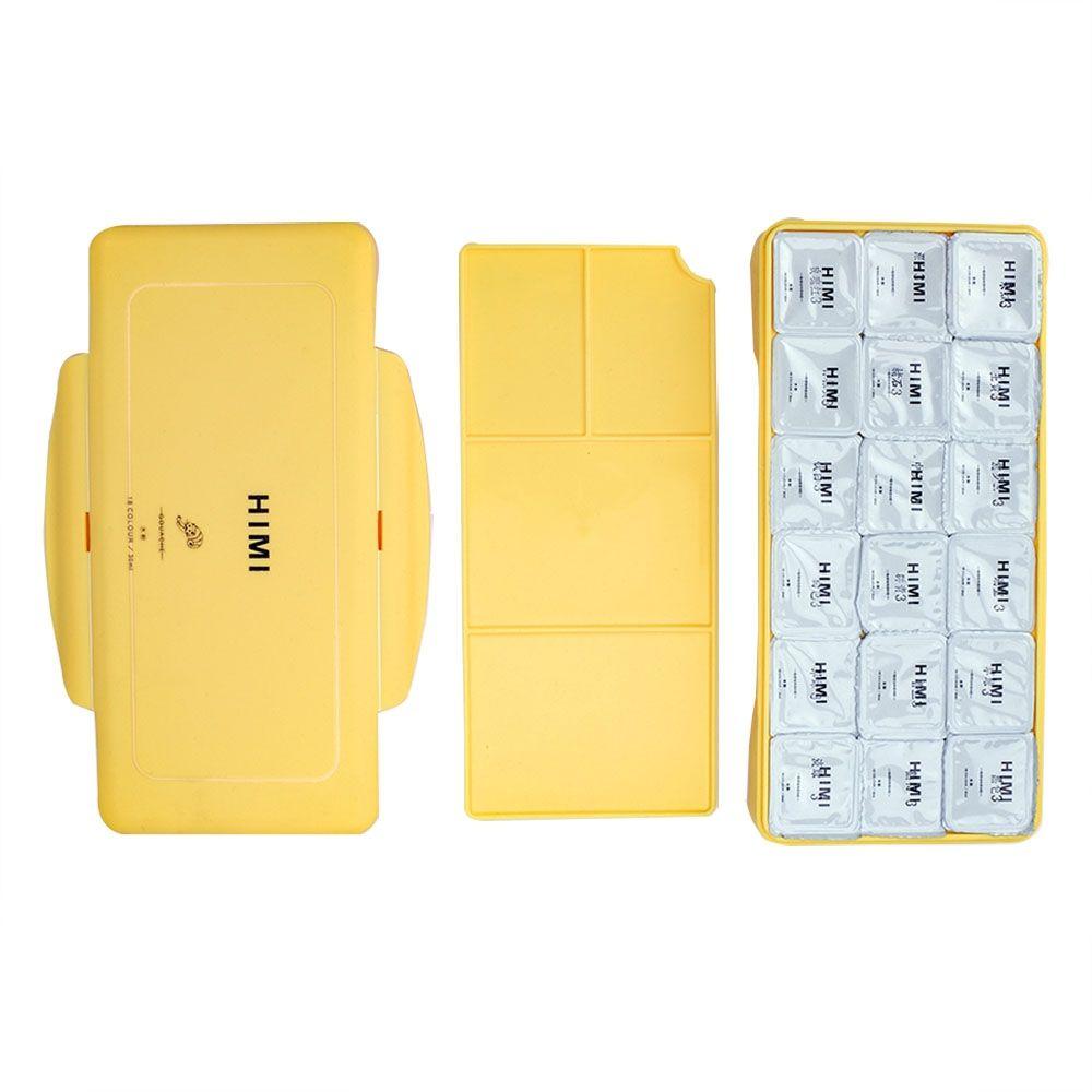 Set Himi gouache 18 colores / 30gr (sin pincel) Amarillo-3