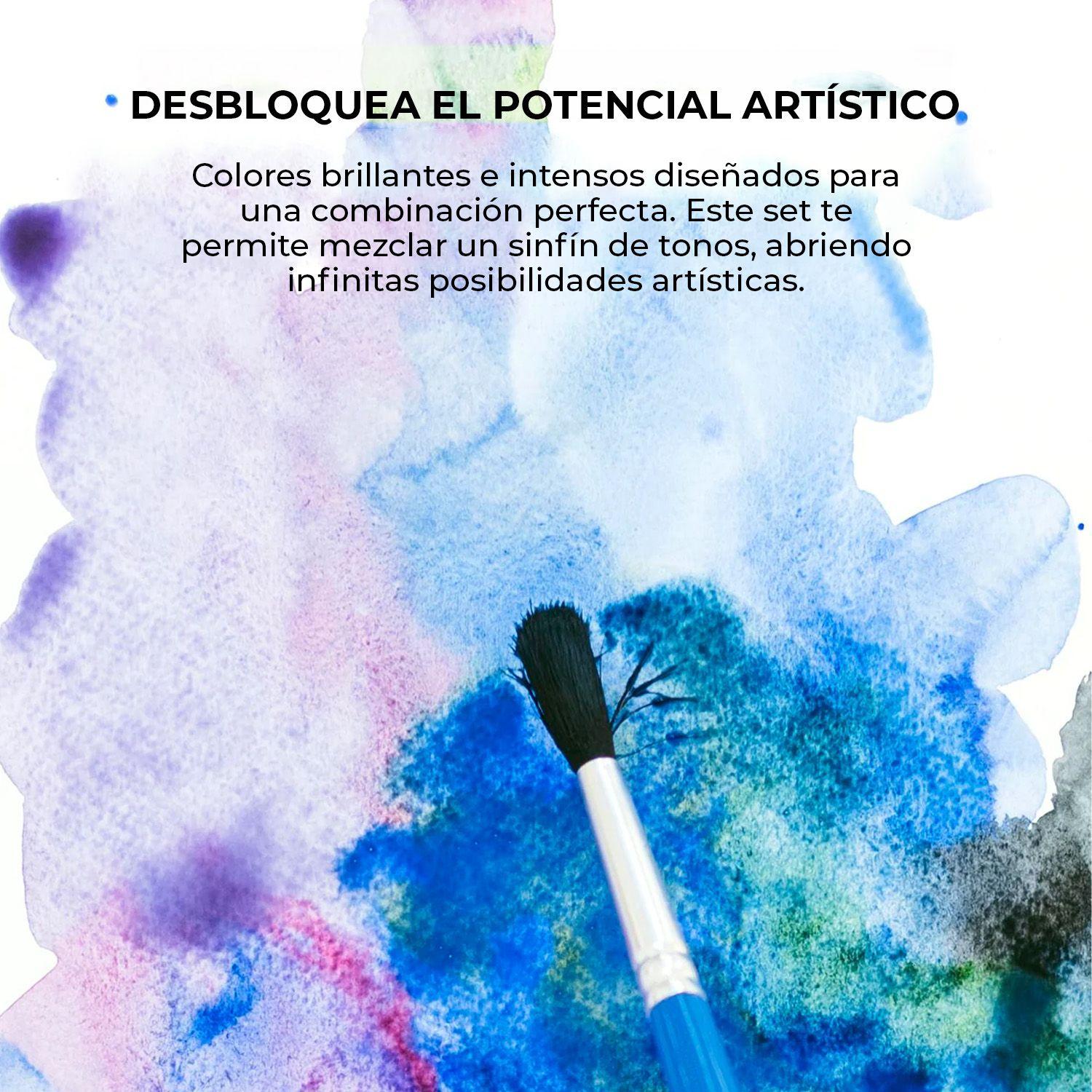 Grabie Set Acuarela Bolsillo + Pincel 12 colores de Paisajes-6