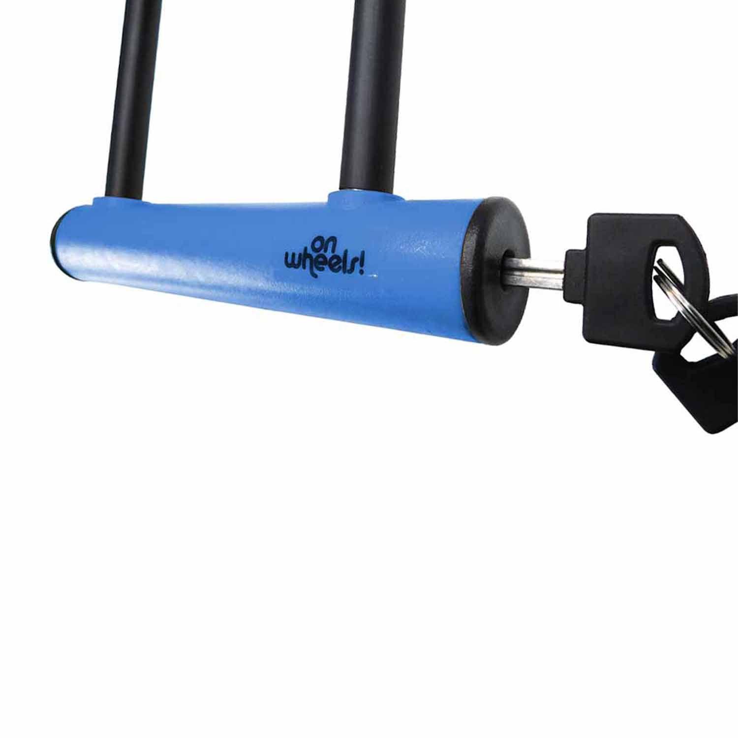 Candado U-lock Onwheels Largo Con Piola Y Soporte - Azul-4