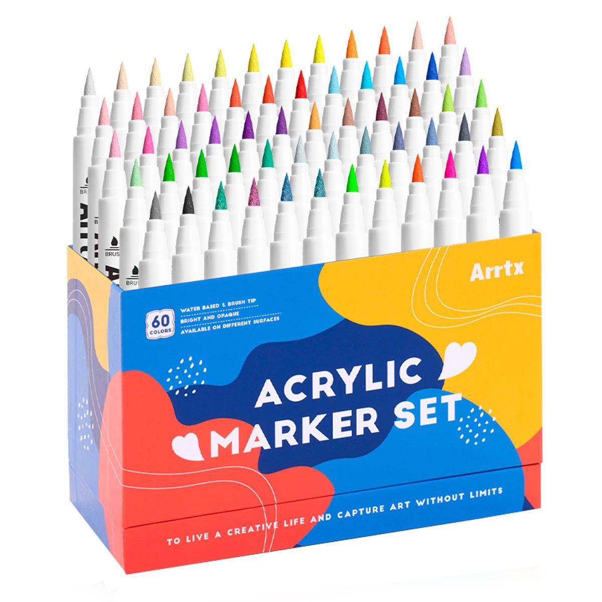 ARRTX Marcadores Acrílicos de 60 Colores 60A-5