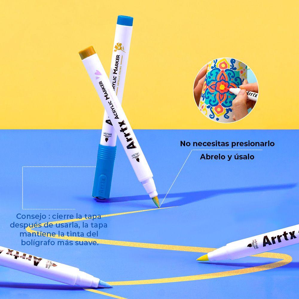 ARRTX Marcadores Acrílicos de 60 Colores 60A-3