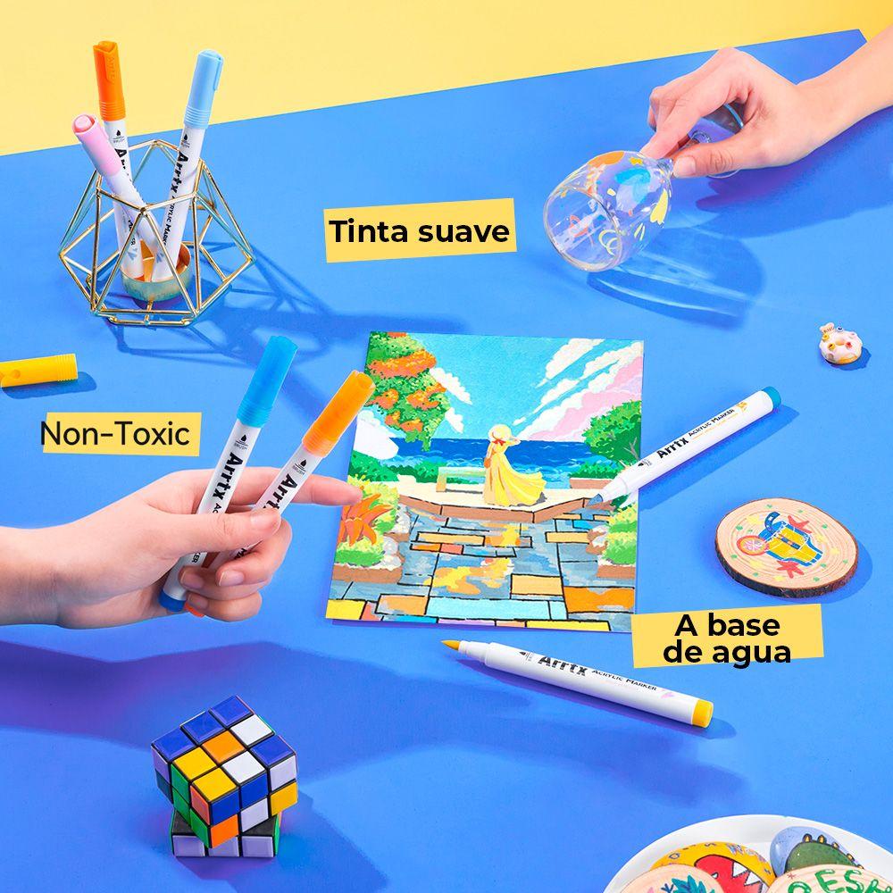 ARRTX Marcadores Acrílicos de 60 Colores 60A-4