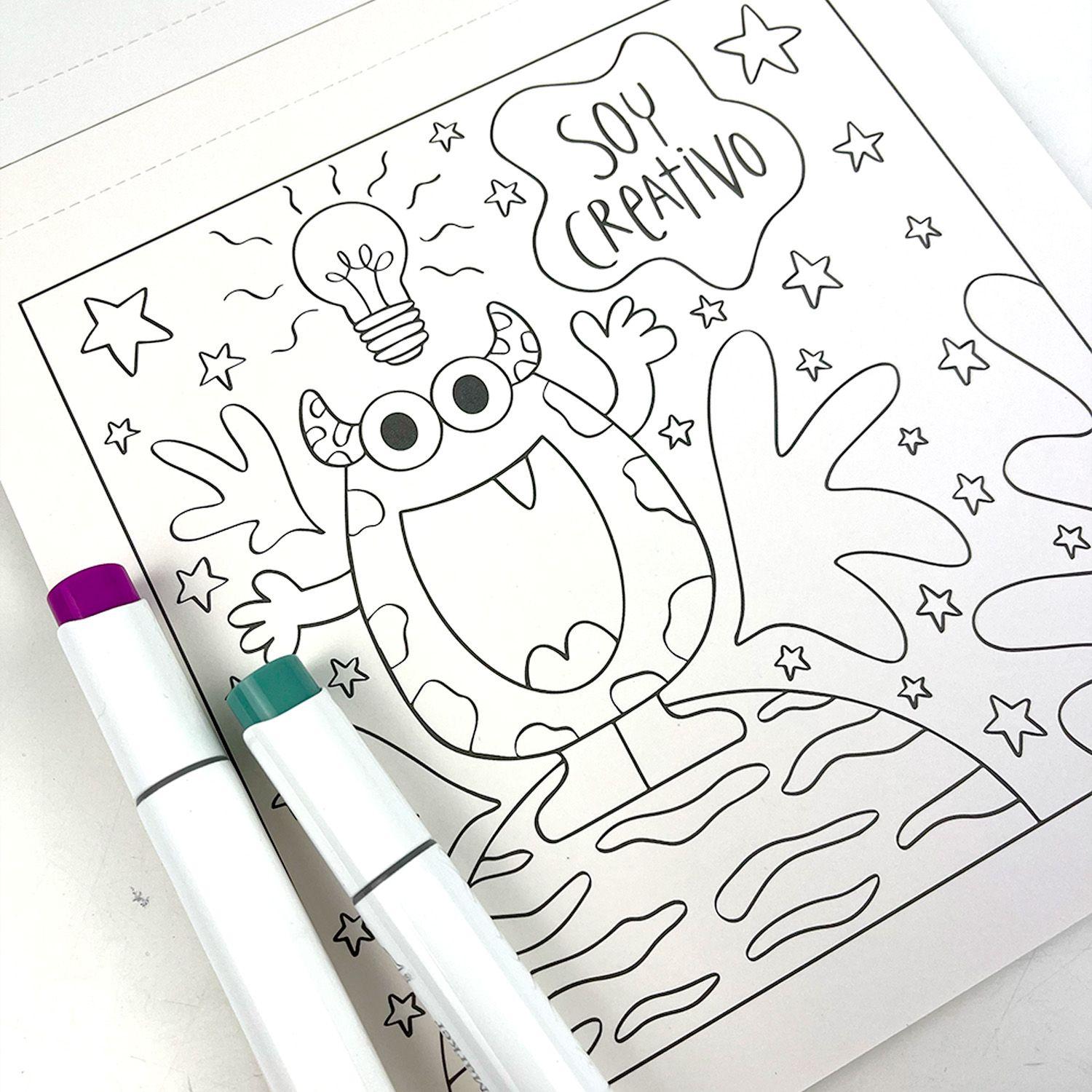 Libro para Colorear Universo Petit por Mónica Hamamé-3