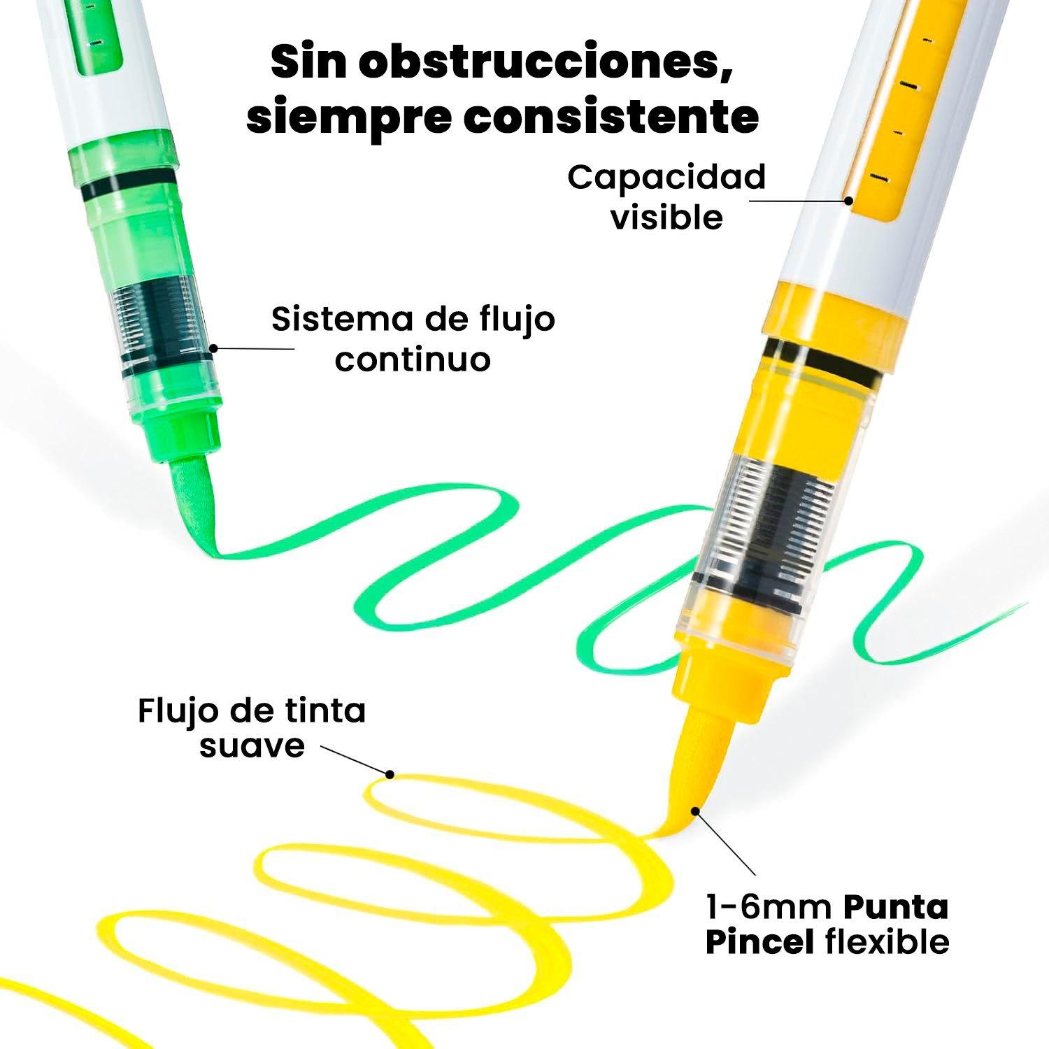 Ohuhu 48 Marcadores Acrílicos Kahuku Direct ink Punta Pincel-2