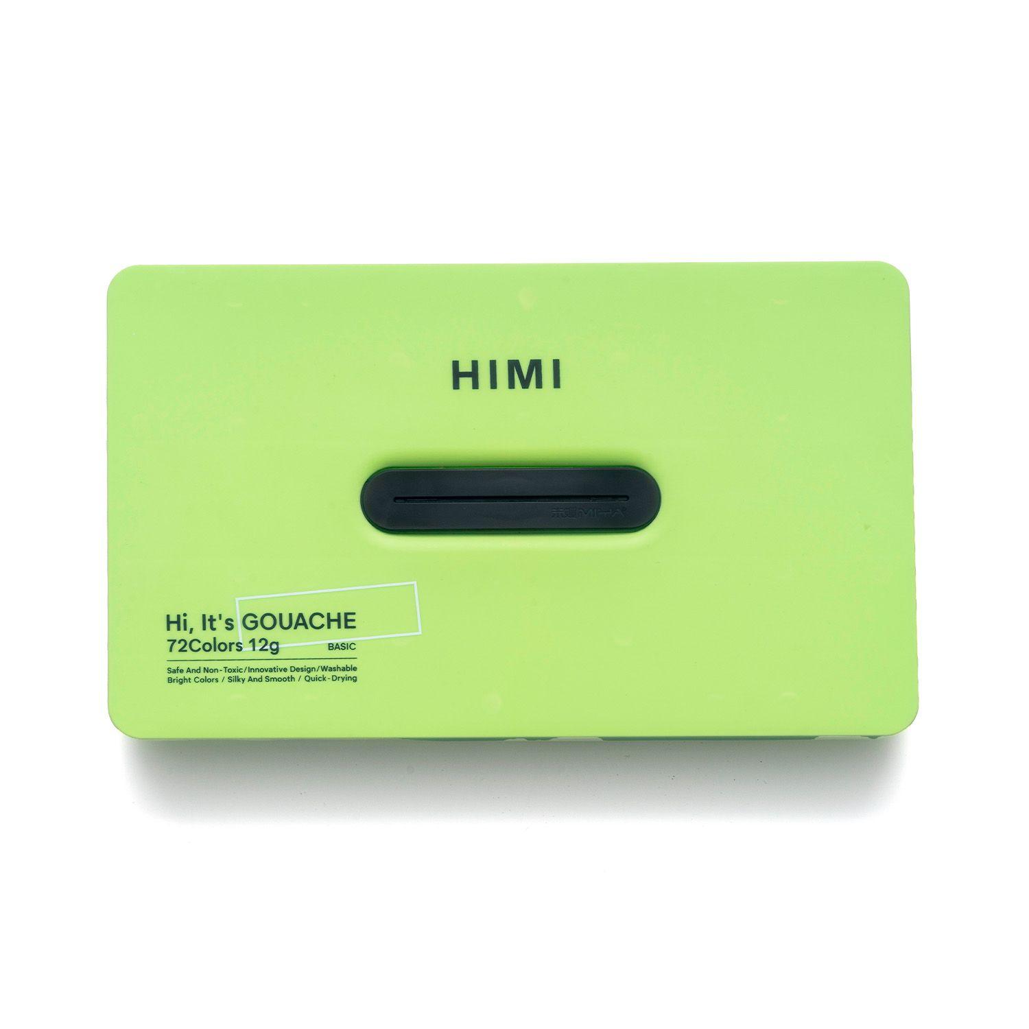 HIMI Set Gouache 72 colores Twin Cup 12g Verde Manzana-0