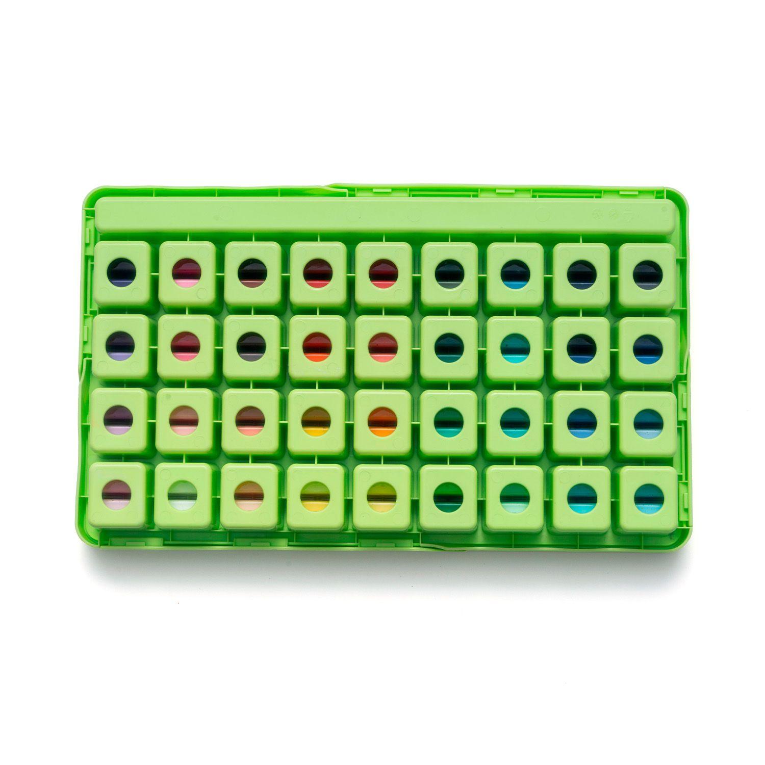 HIMI Set Gouache 72 colores Twin Cup 12g Verde Manzana-2