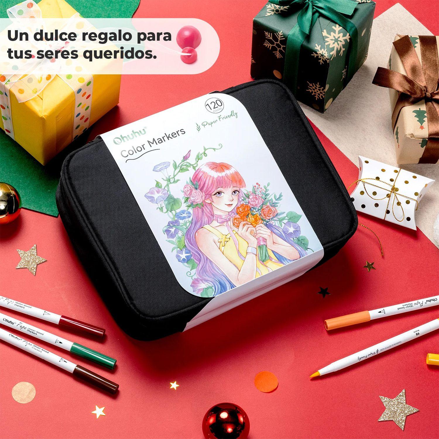 Ohuhu 120 Marcador Agua Pupe PaperFriendly Pincel Tiralineas-4