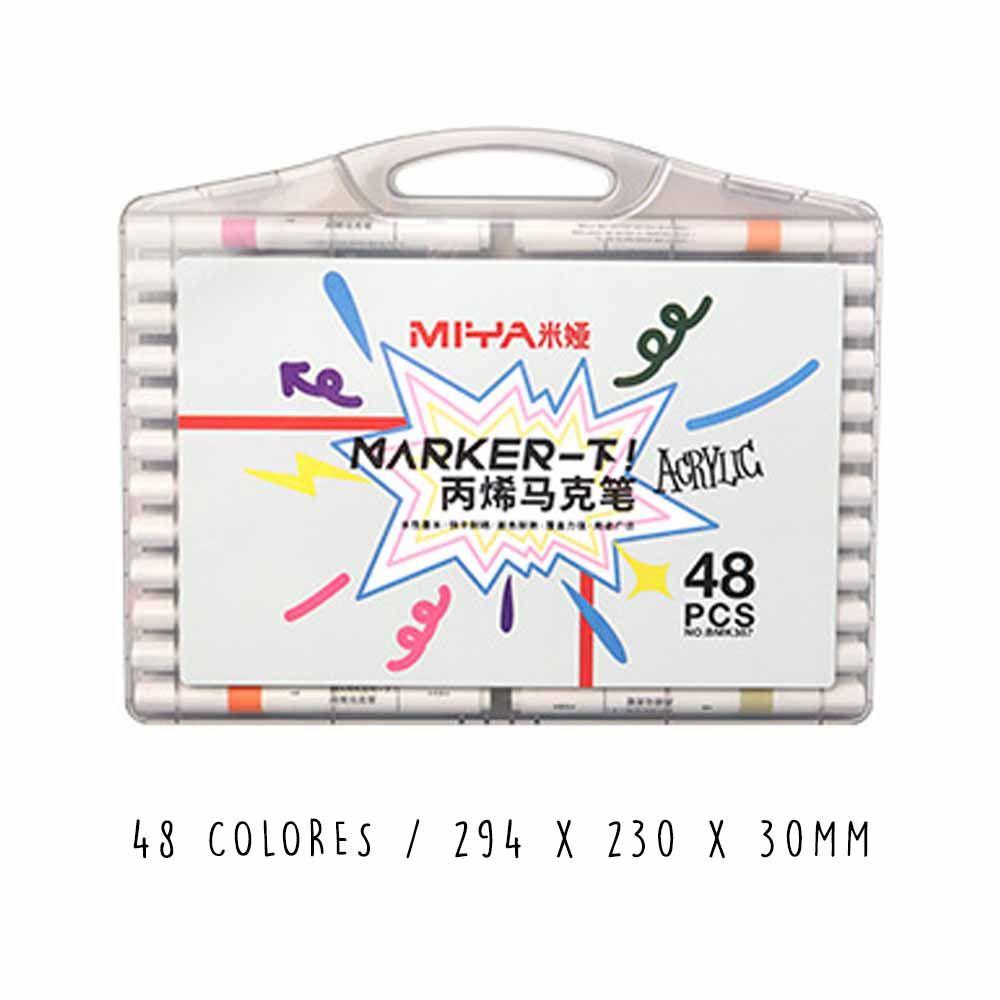 Himi - Miya Set De Marcadores Acrilicos 48 Colores-6