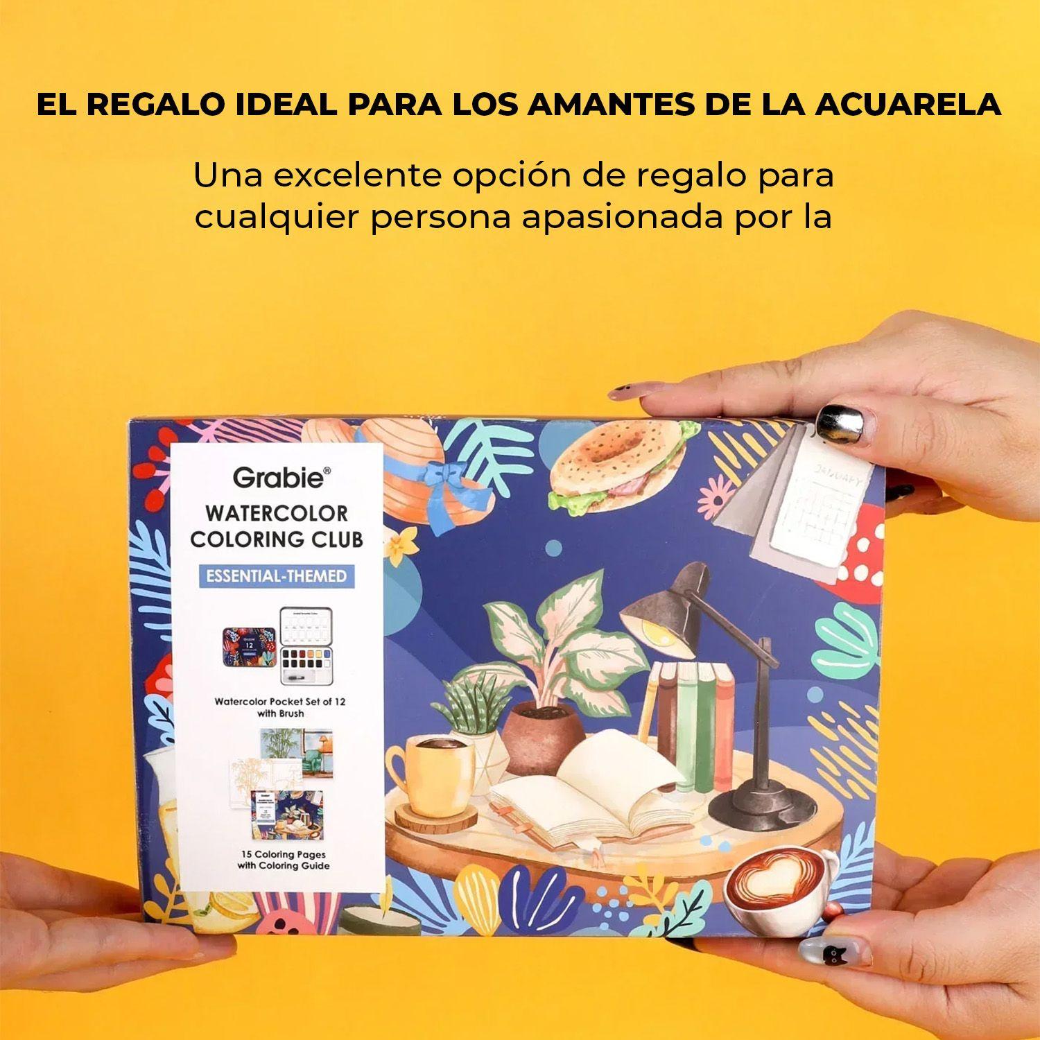 Grabie Club Box: Kit de Acuarela + Libro Colores Esenciales-6