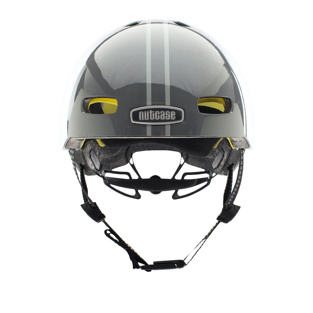 Casco Stret Suit And Tie Stripe Matte Reflective Mips Helmet-3