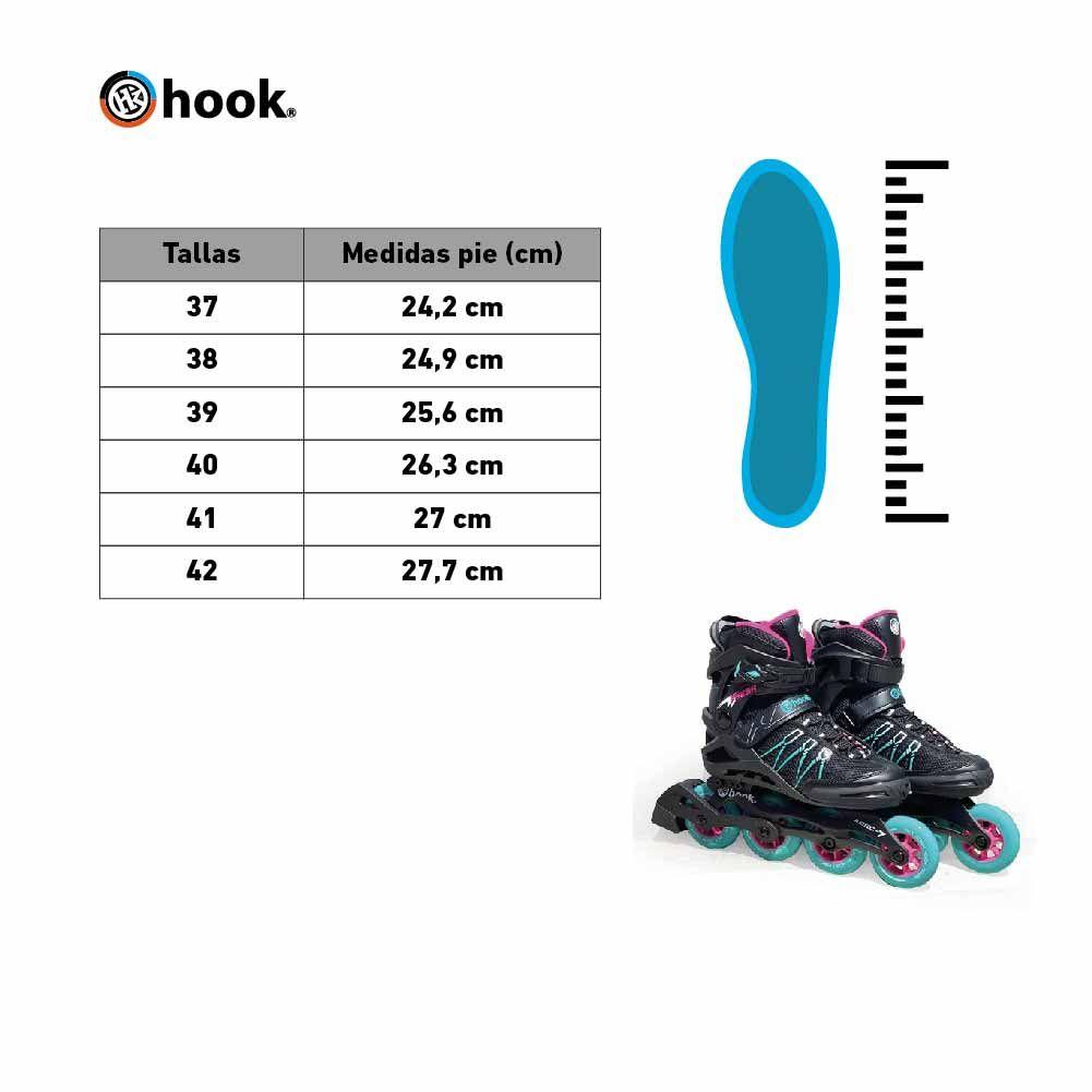 Patines Hook Fresh Rosado Azul-9