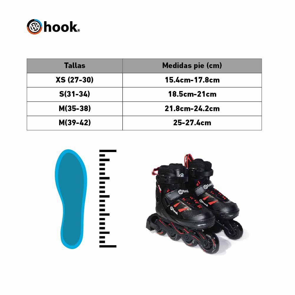 Patines En Linea Extensible Hook Power-x Azul-4