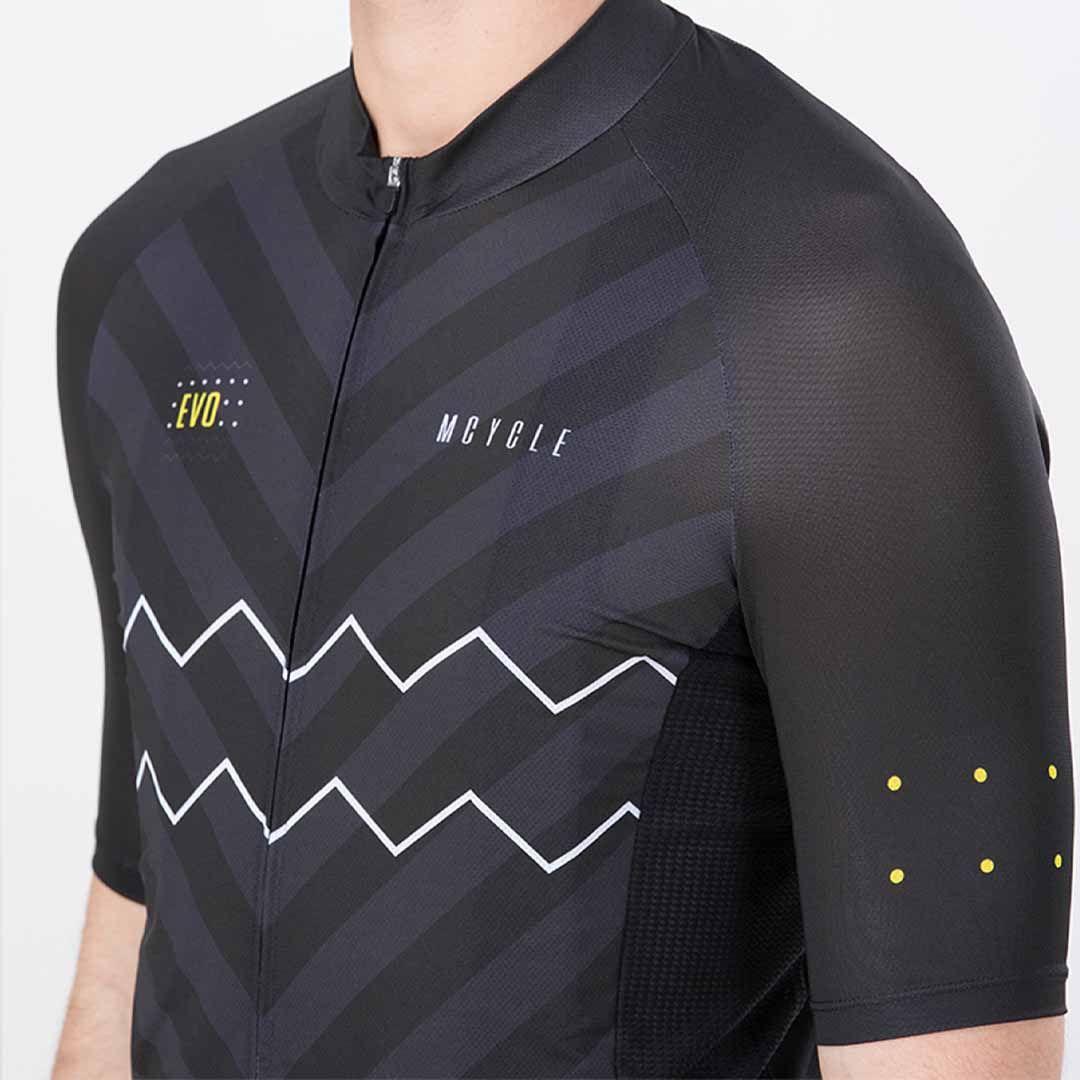 Tricota Manga Corta Para Ciclismo My052  Blacky-4