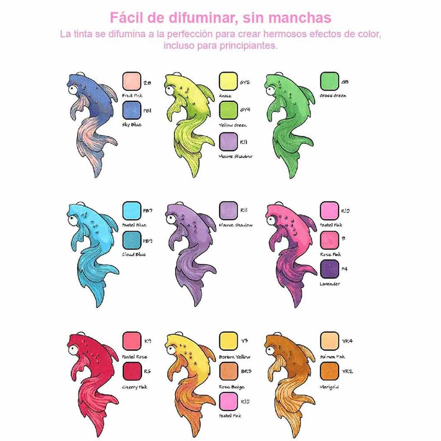 Ohuhu 72 Marcadores Alcohol Basicos +Blender Pincel & Fina-4