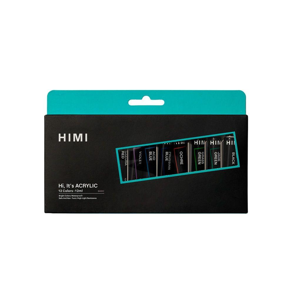 HIMI Set de Tubos de Acrilico 12 ml 12 Colores-0