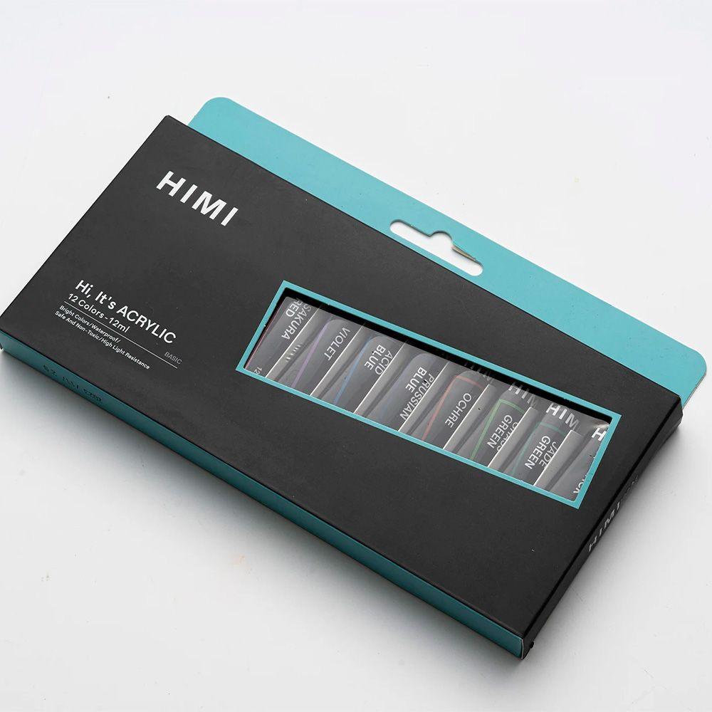 HIMI Set de Tubos de Acrilico 12 ml 12 Colores-1