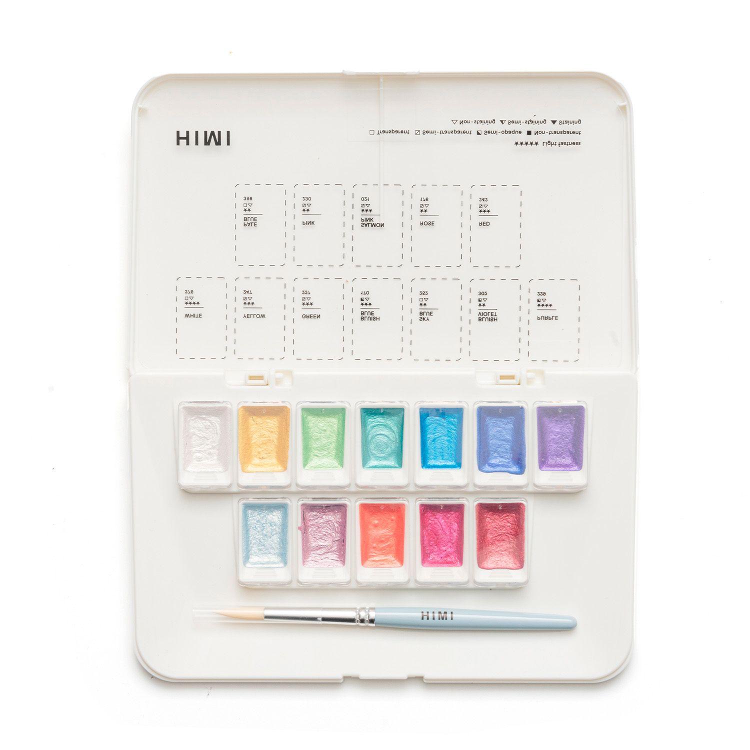 HIMI set de Acuarela Metalizada 12 colores selección Joyeria-1