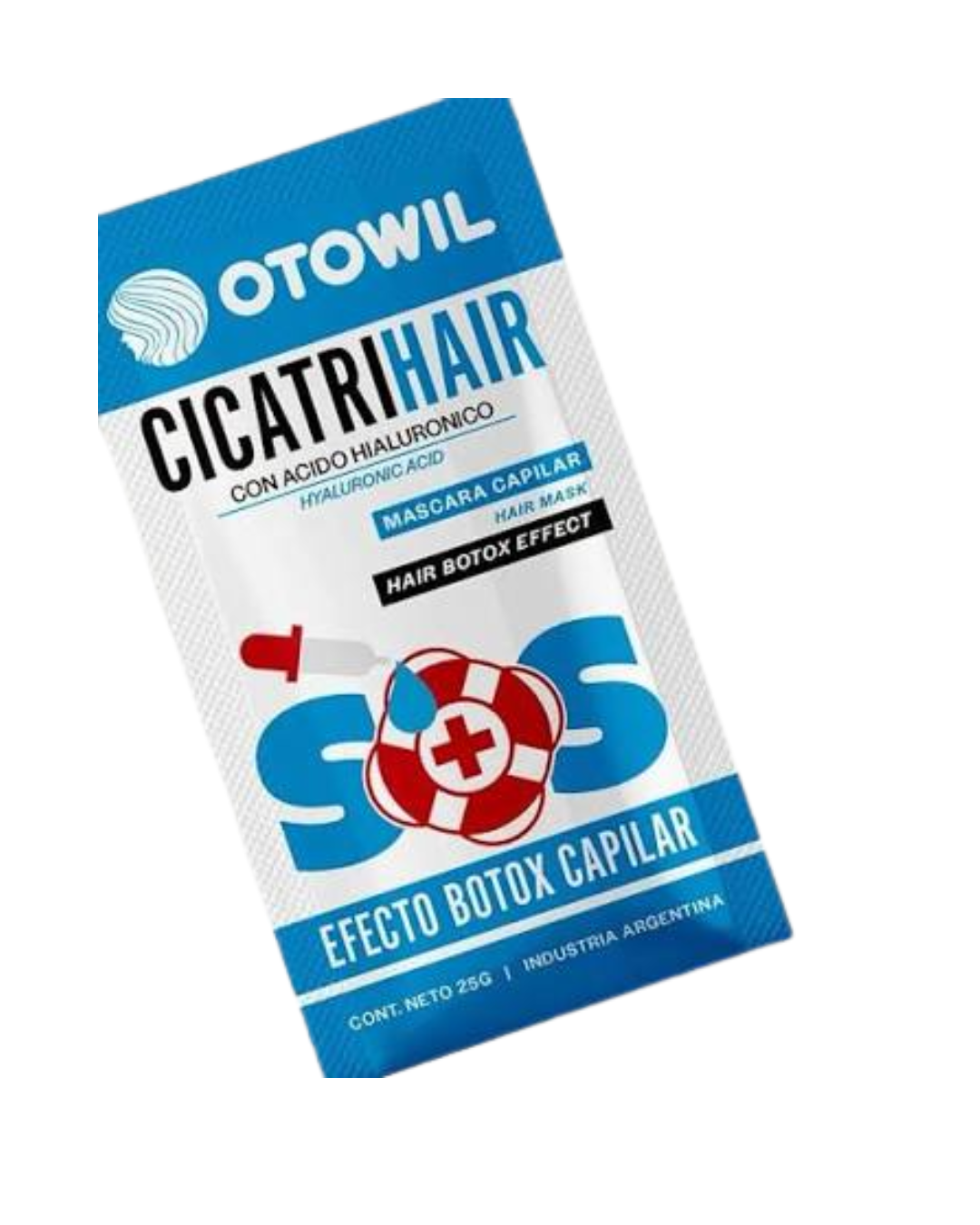 MASCARA CAPILAR CICATRIHAIR SOS OTOWIL 25gr CAJA 24u-2