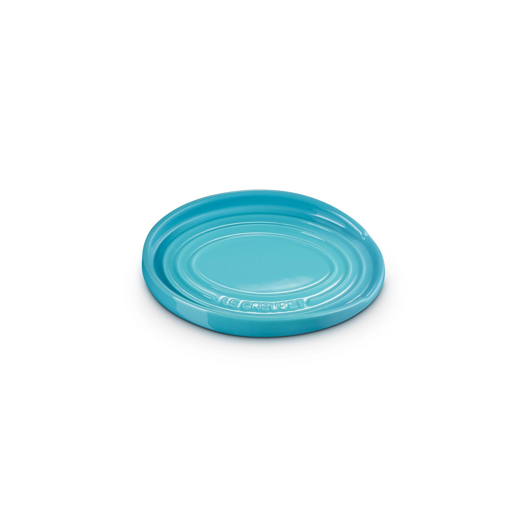 Le Creuset Reposa Cuchara Ovalado Azul Caribe Cerámica-2