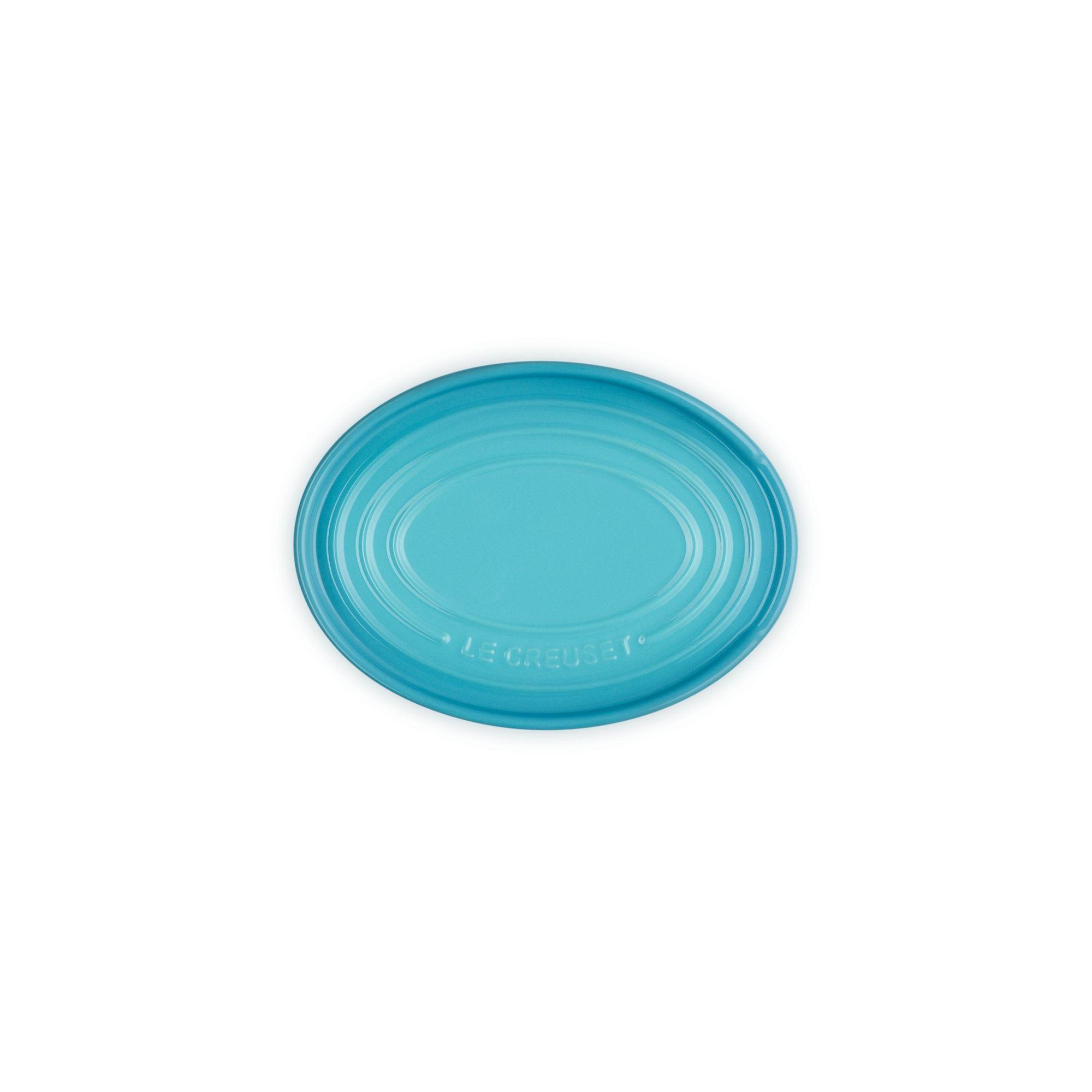 Le Creuset Reposa Cuchara Ovalado Azul Caribe Cerámica-3