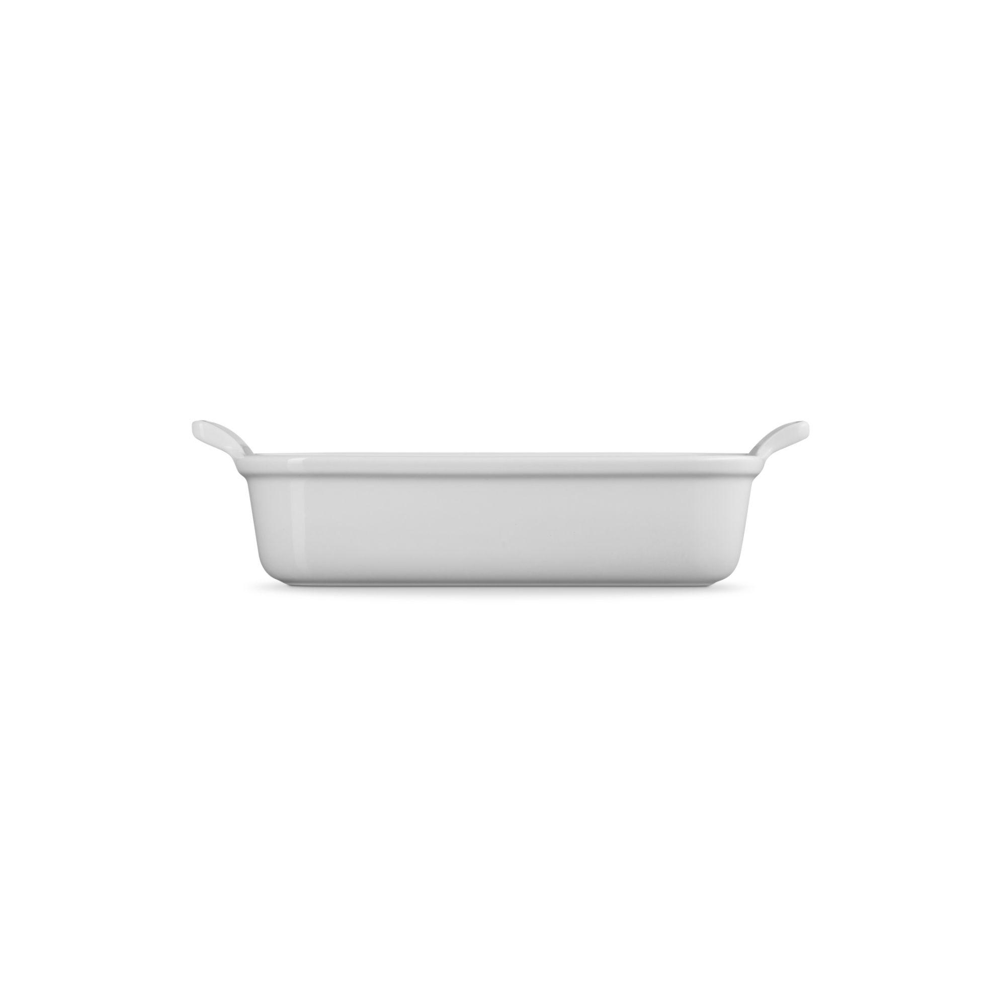 Le Creuset Bandeja Rectangular 26cm White Cerámica-2