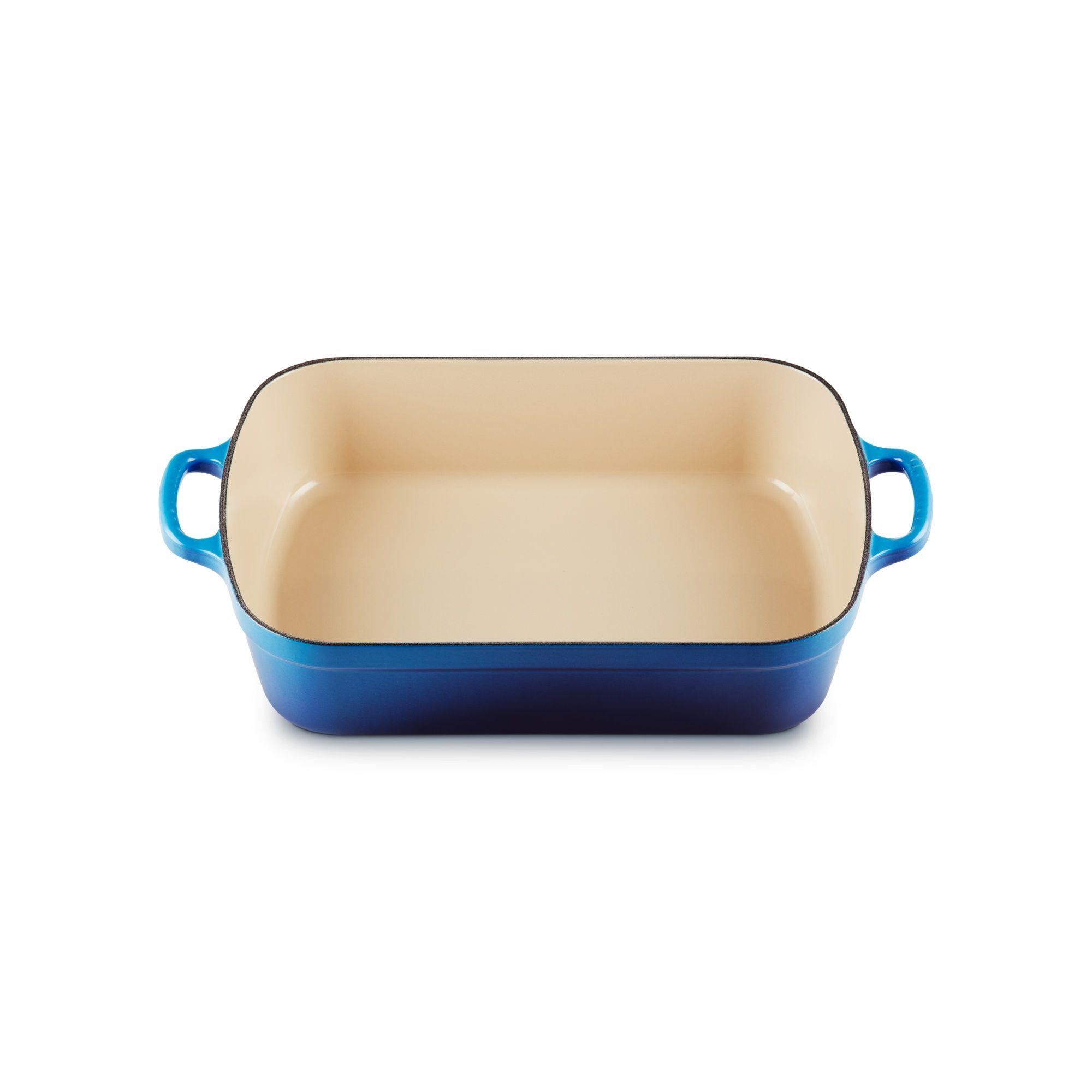 Le Creuset Bandeja Rectangular 33cm Azul Azure Hierro-2