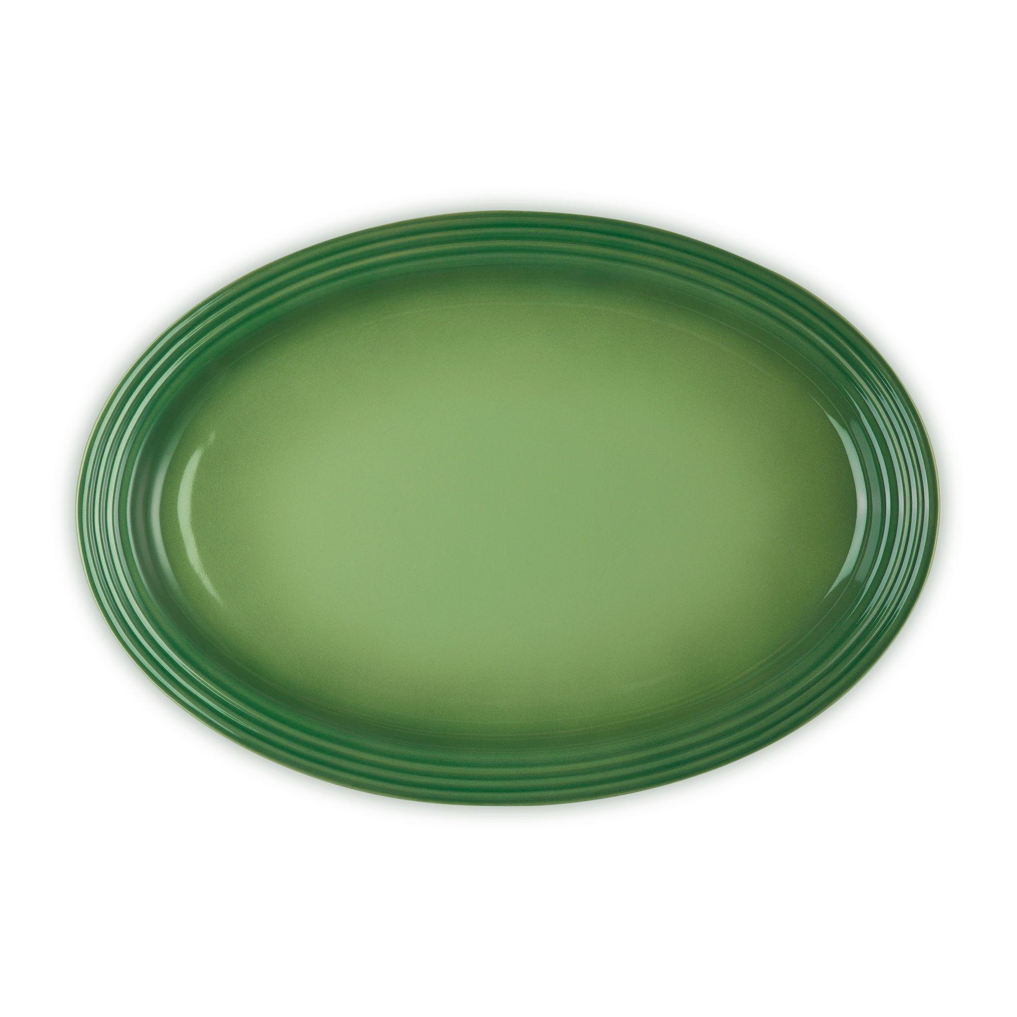 Le Creuset Bandeja Oval Vancouver 46cm Verde Bamboo Cerámica-3
