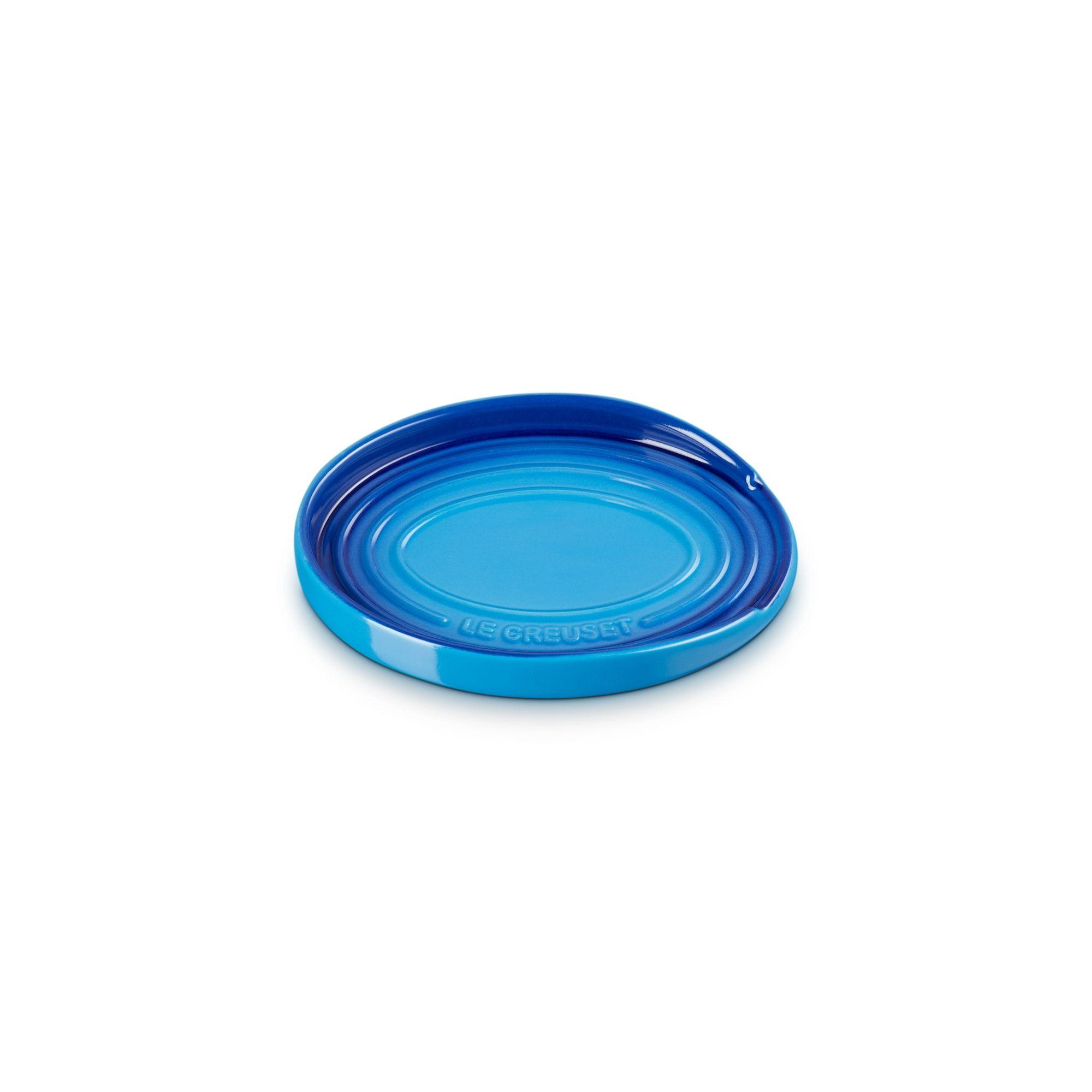 Le Creuset Reposa Cuchara Ovalado Azul Azure Cerámica-2
