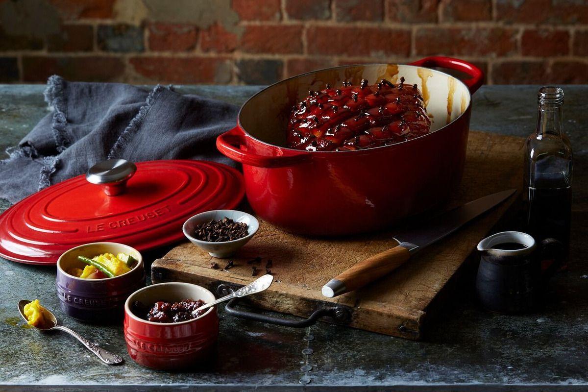 Le Creuset Cocotte Oval 29 Cm Cereza Pomo Acero Hierro-3