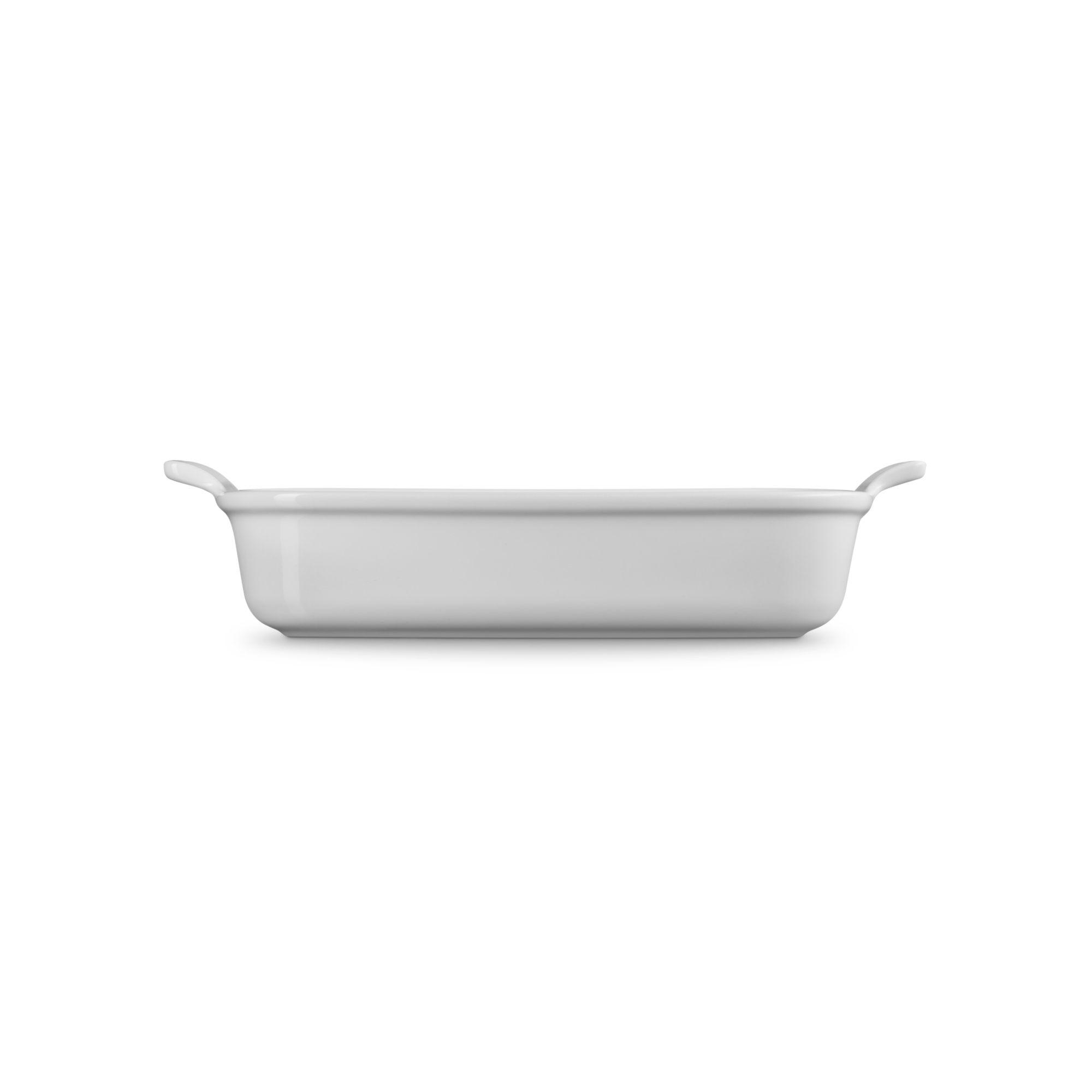 Le Creuset Bandeja Rectangular 32cm White Cerámica-2