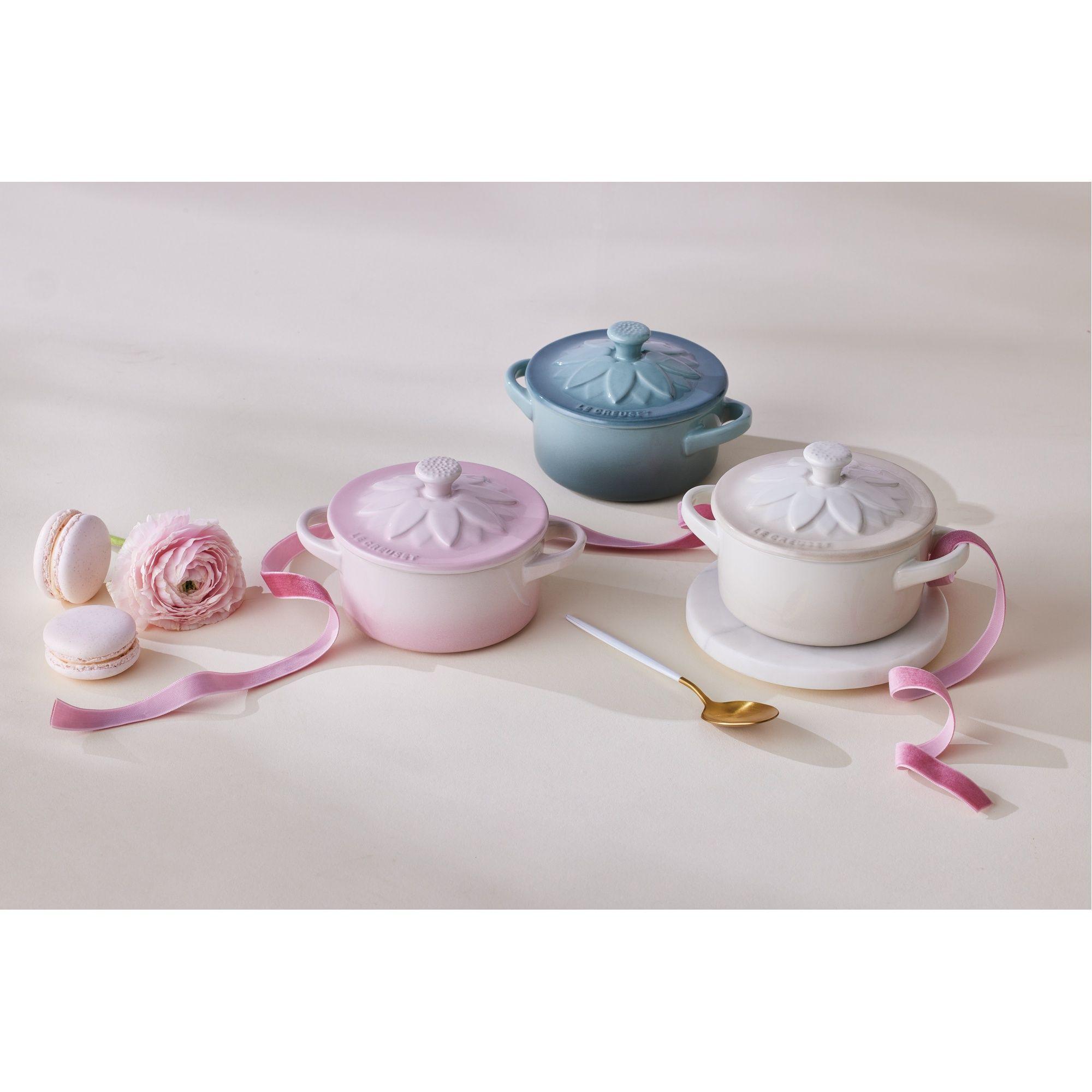 Le Creuset Mini Cocotte Sunflower 10cm Shell Pink Cerámica-3