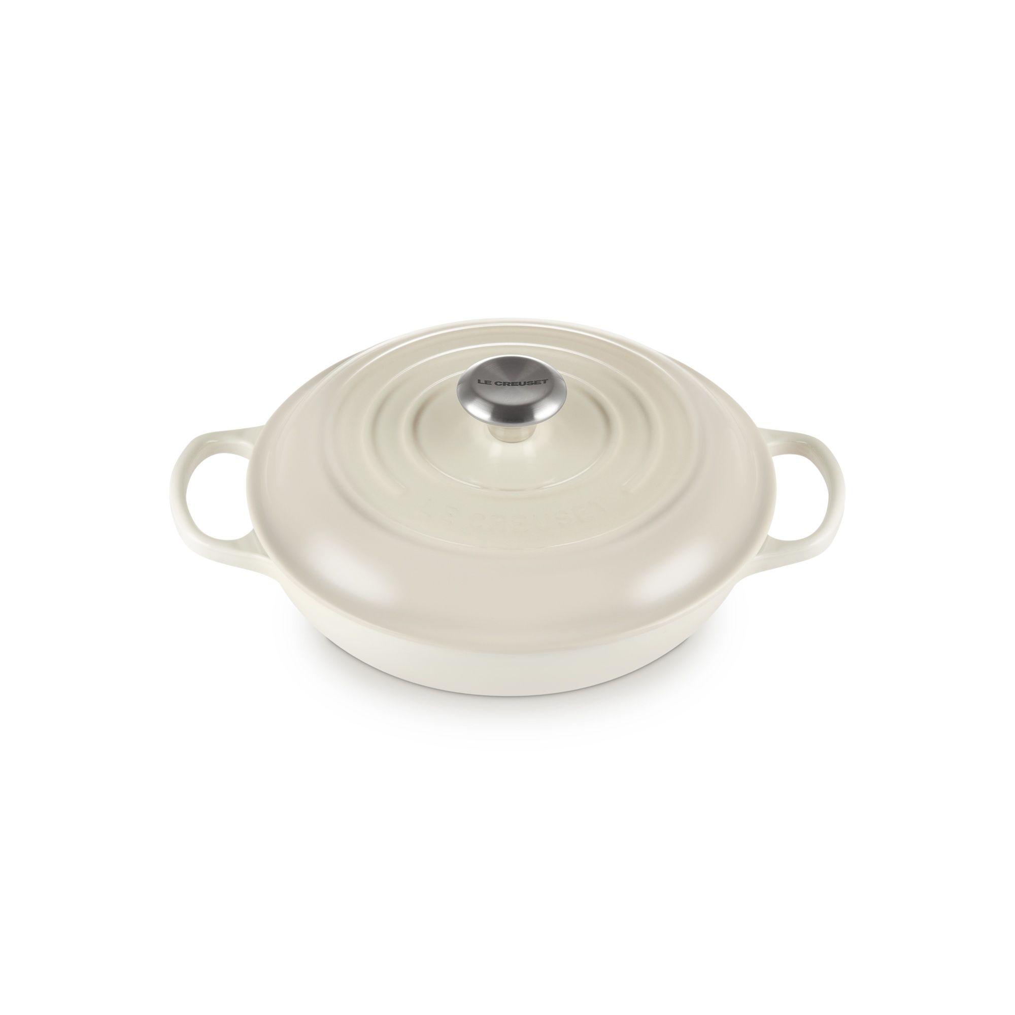 Le Creuset Cacerola Baja 26cm Meringue Hierro-2
