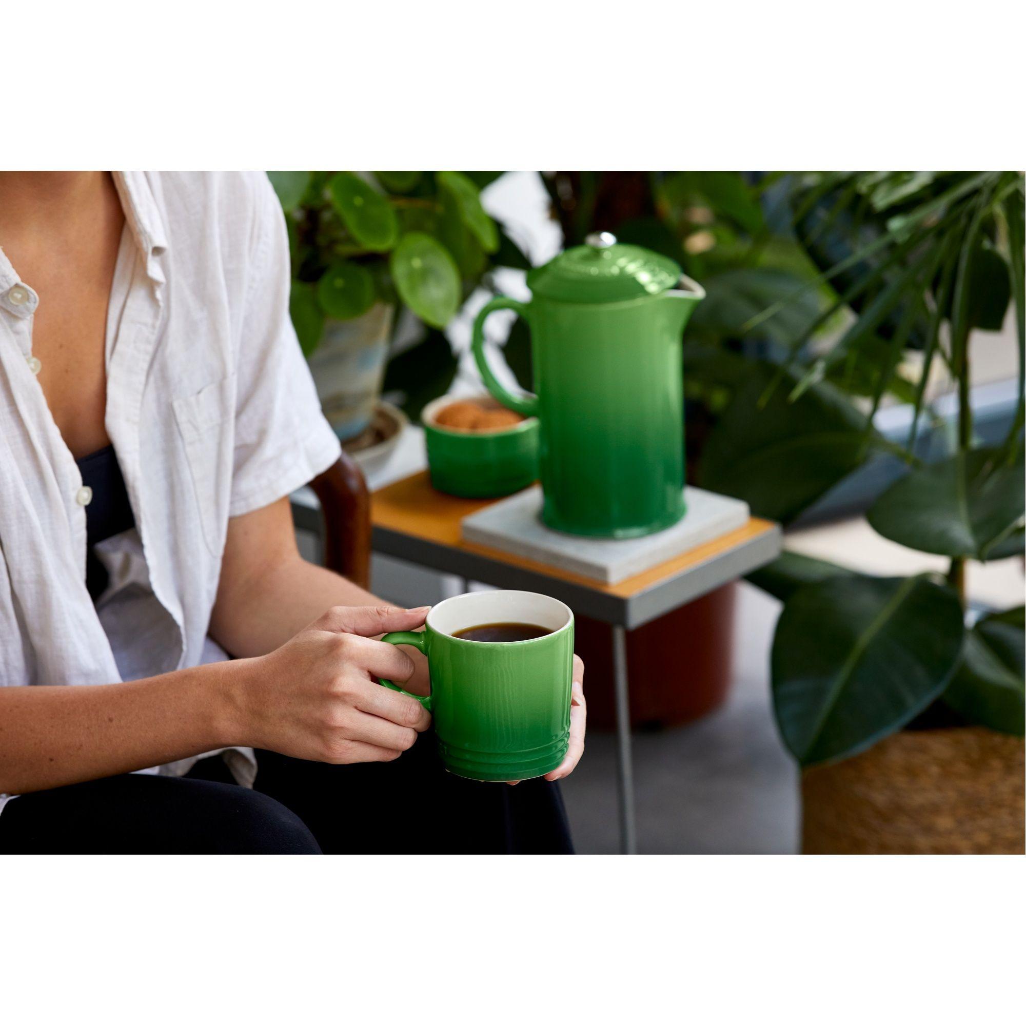 Le Creuset Cafetera 1 Ltrs con prensa Verde Bamboo Cerámica-3