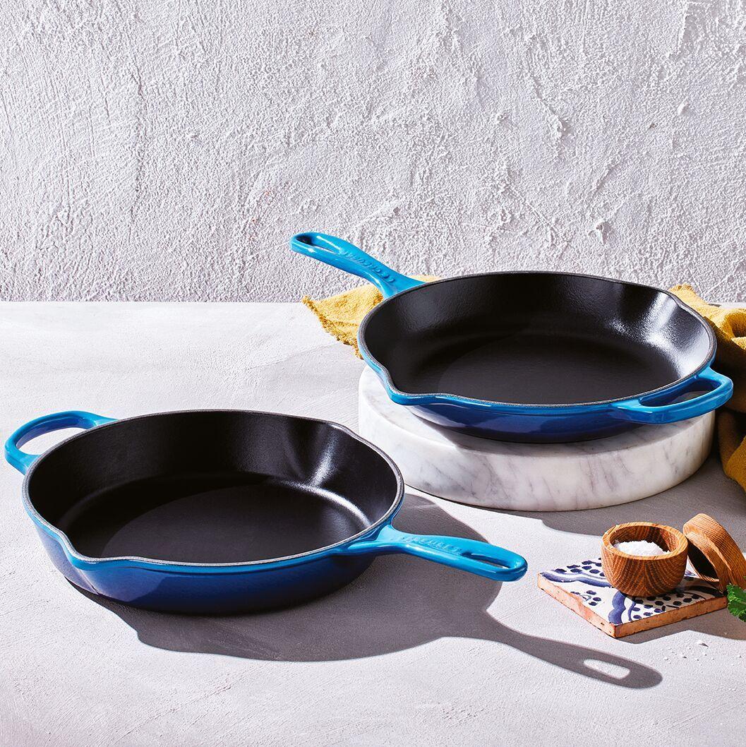 Le Creuset Skillet Lisa 23cm Azul Azure Hierro-4