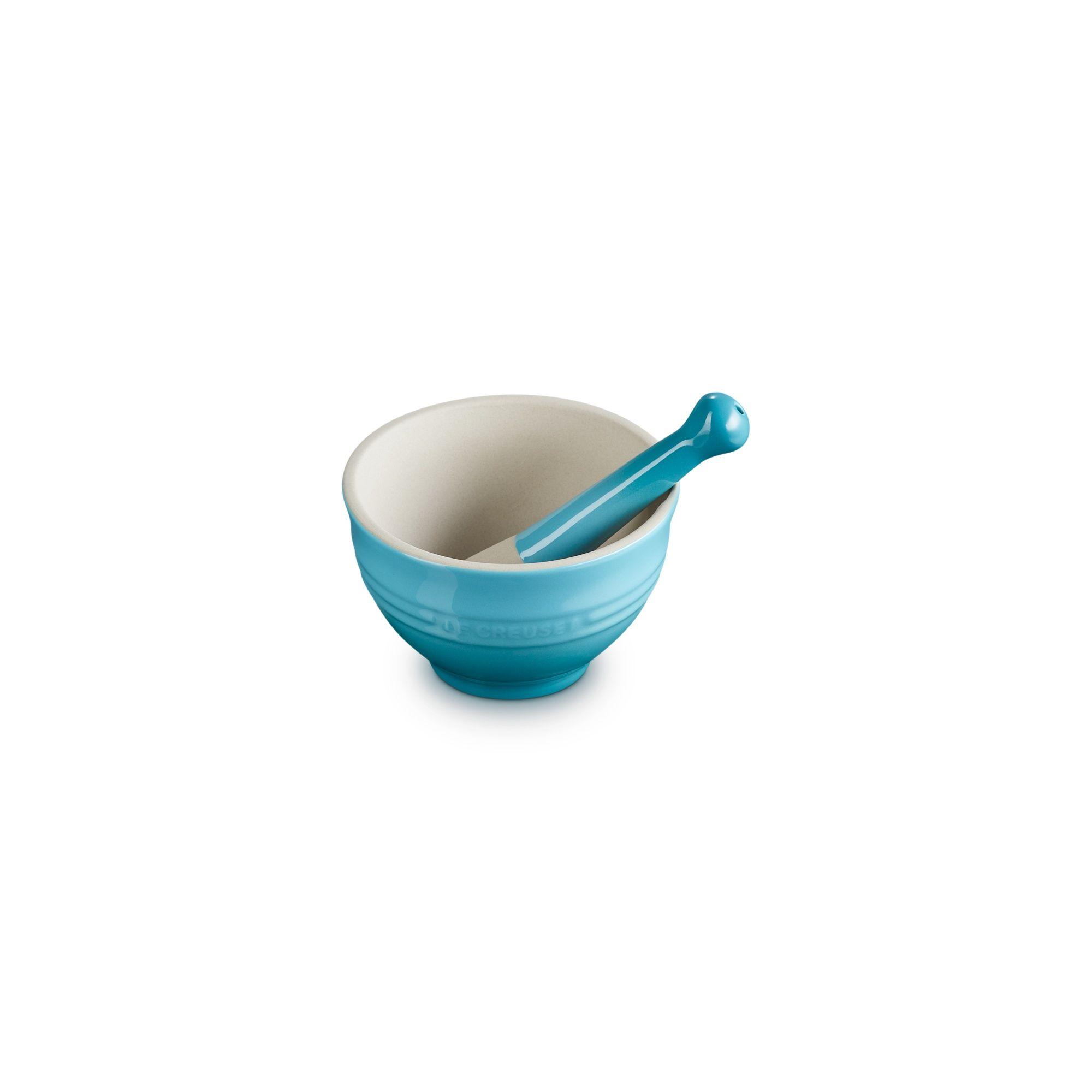 Le Creuset Mortero y Pistilo 300ml Azul Caribe V.2 Cerámica-2