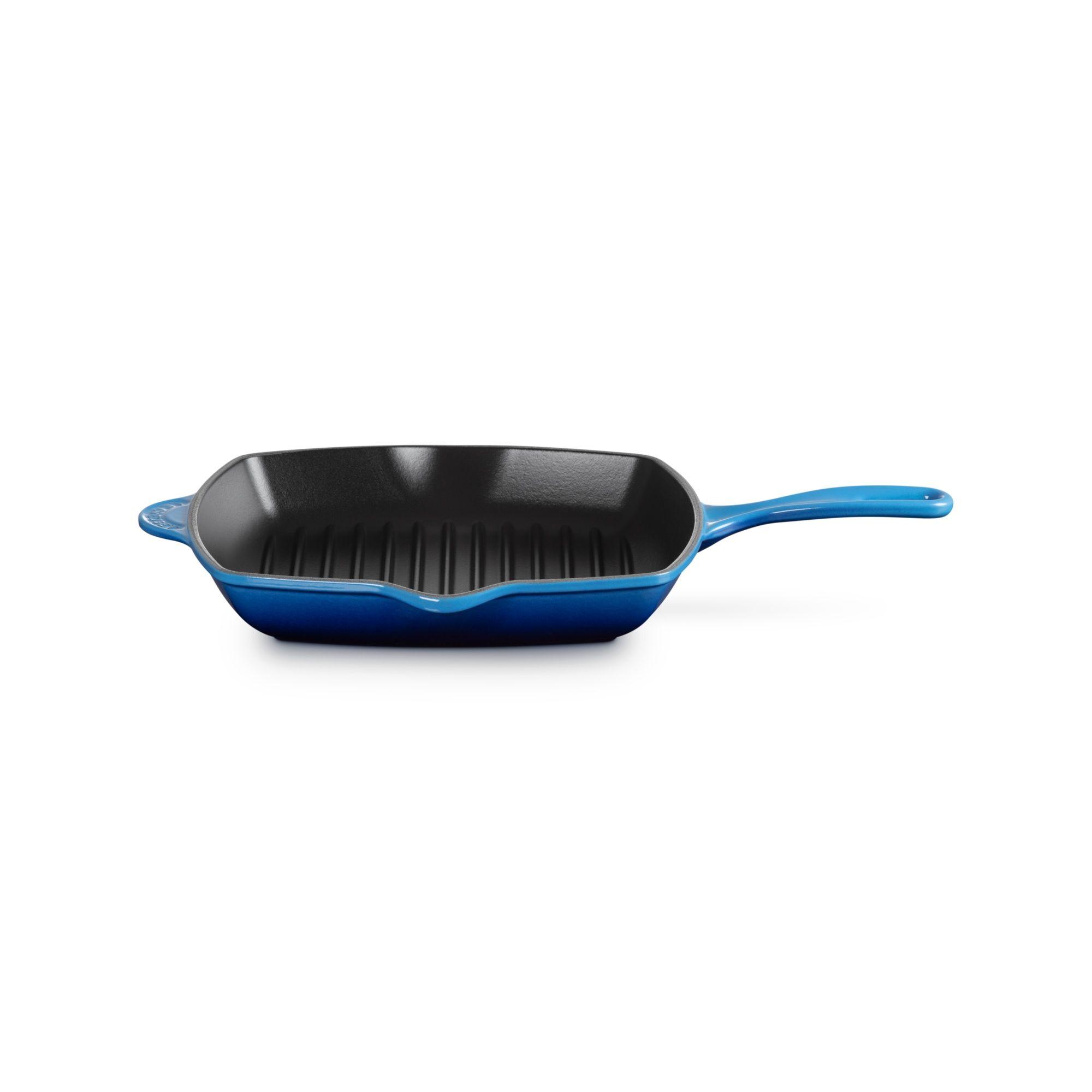 Le Creuset Skillet Grill Cuadrada 26cm Azul Azure Hierro-1