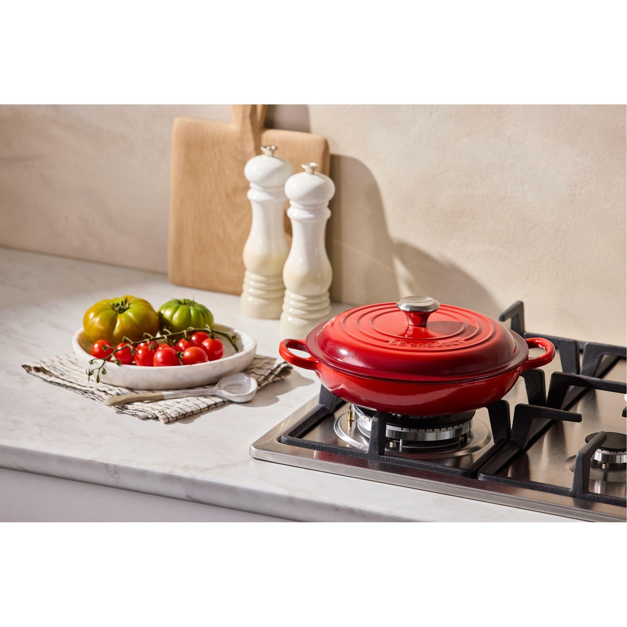 Le Creuset Cacerola Baja 22cm Cereza Hierro-4