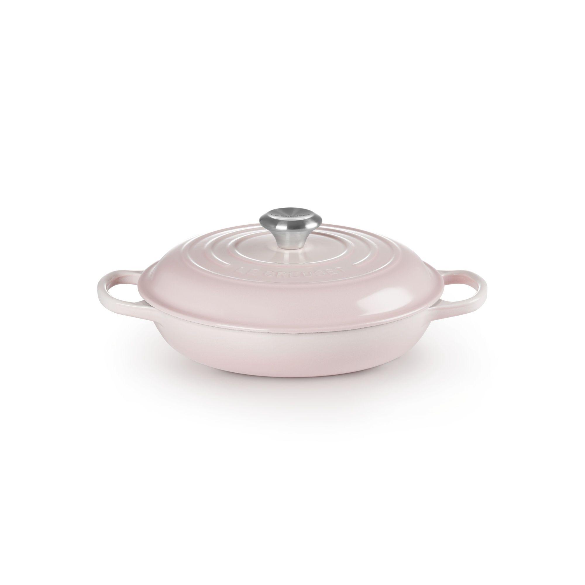 Le Creuset Cacerola Baja 26cm Shell Pink Hierro-2